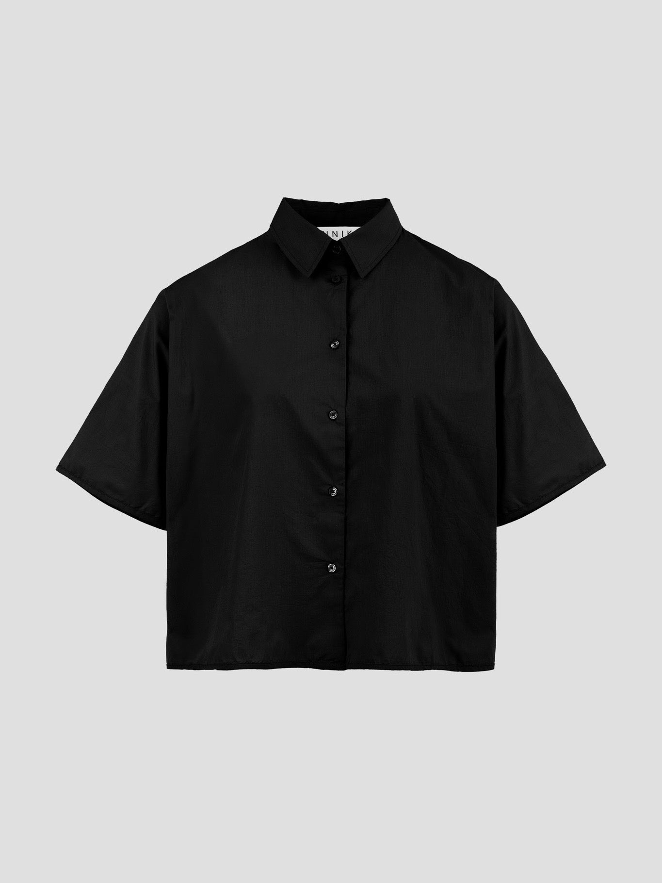 OCEAN POPLIN SS SHIRT BLACK
