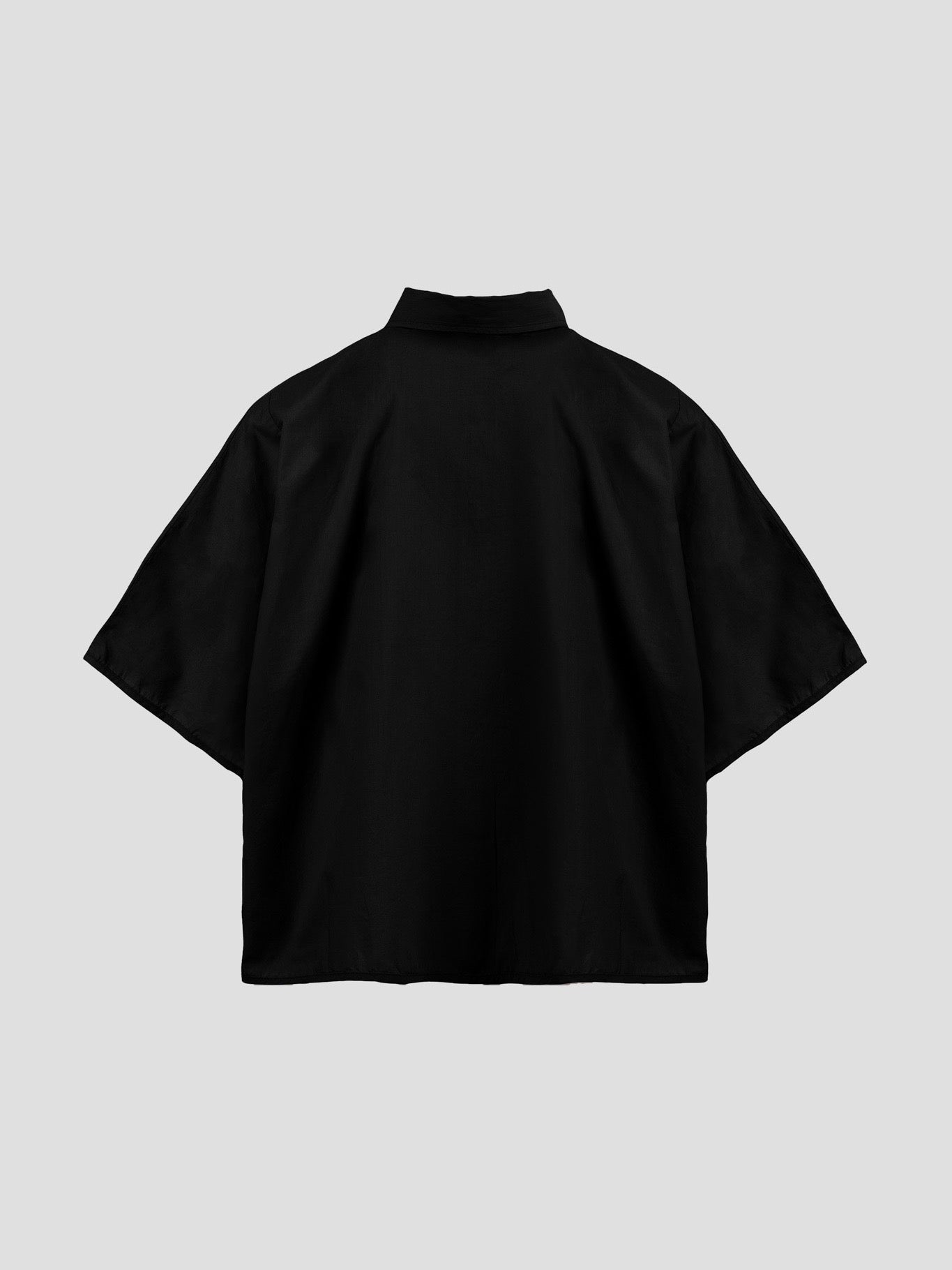 OCEAN POPLIN SS SHIRT BLACK