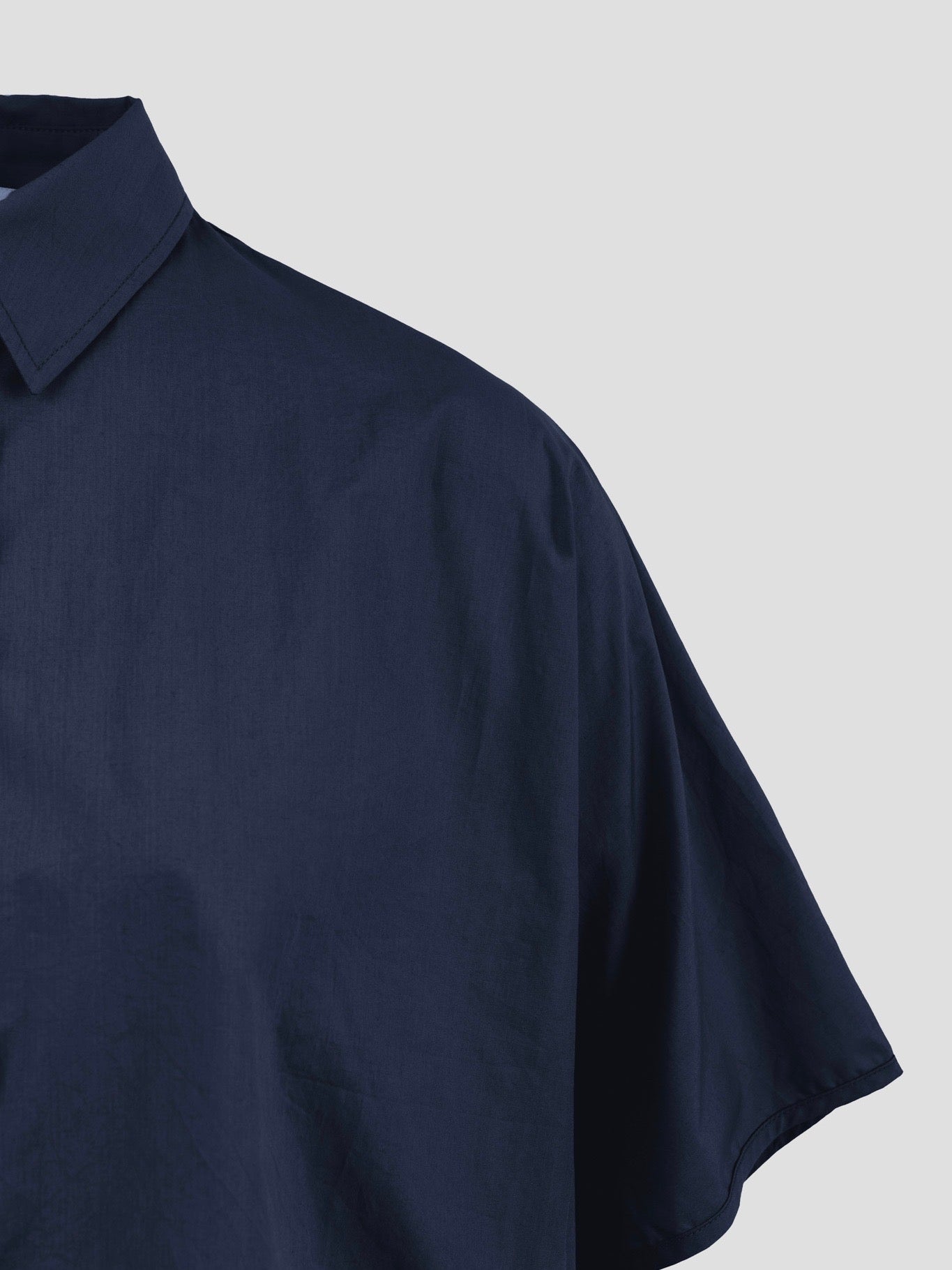 OCEAN POPLIN SS SHIRT DARK NAVY