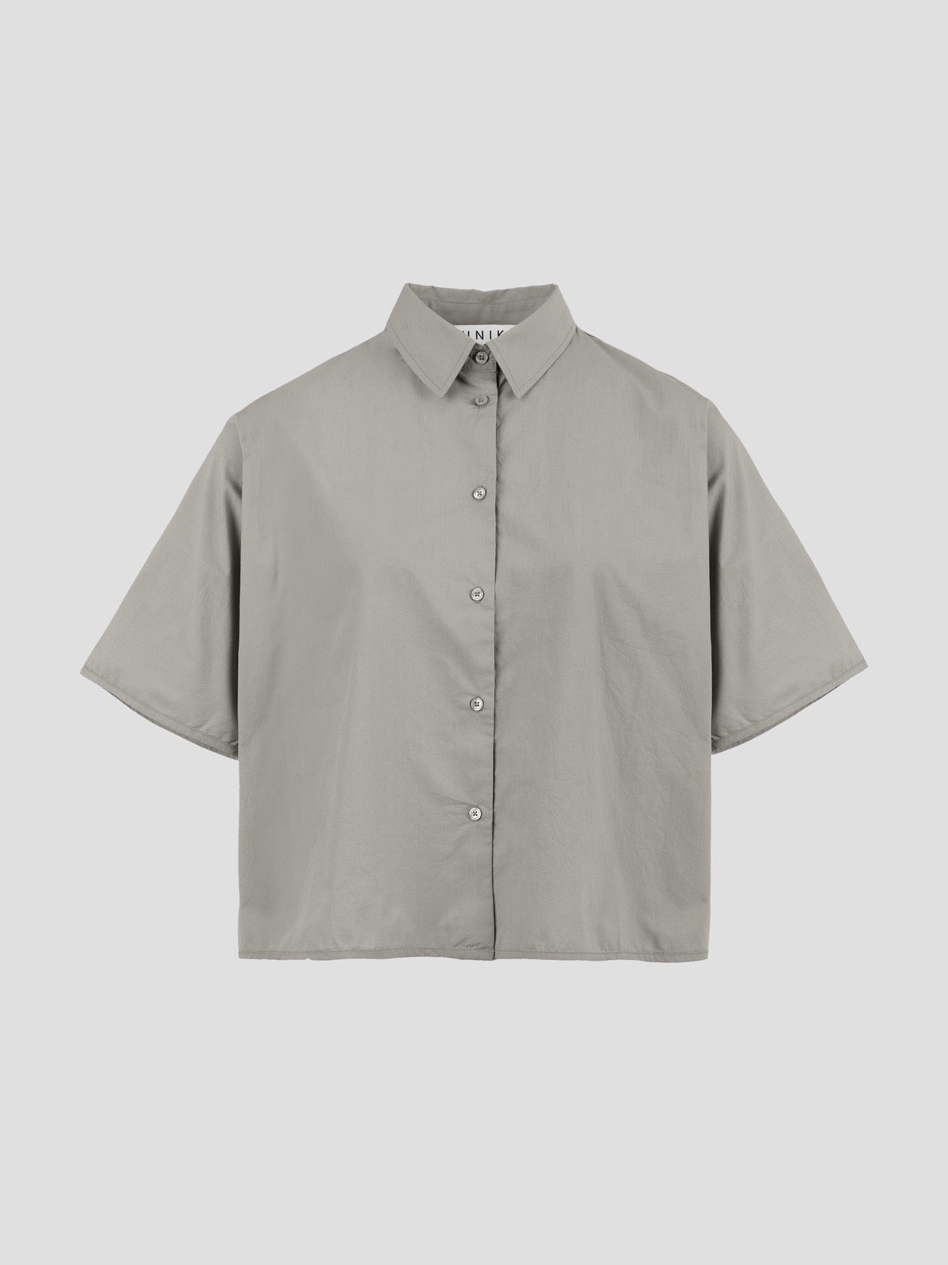 OCEAN POPLIN SS SHIRT FLINT GREY