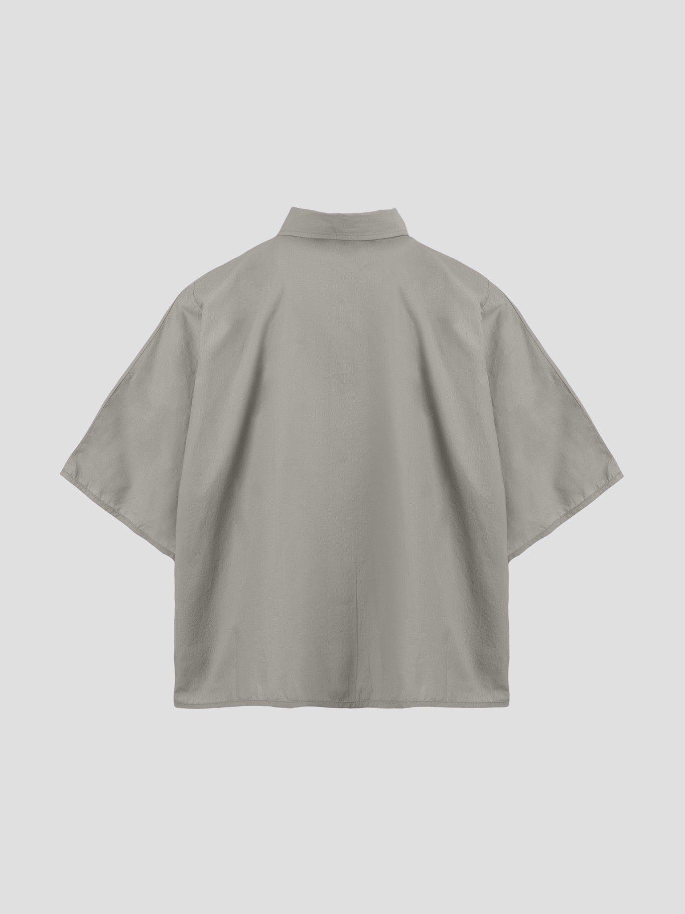 OCEAN POPLIN SS SHIRT FLINT GREY