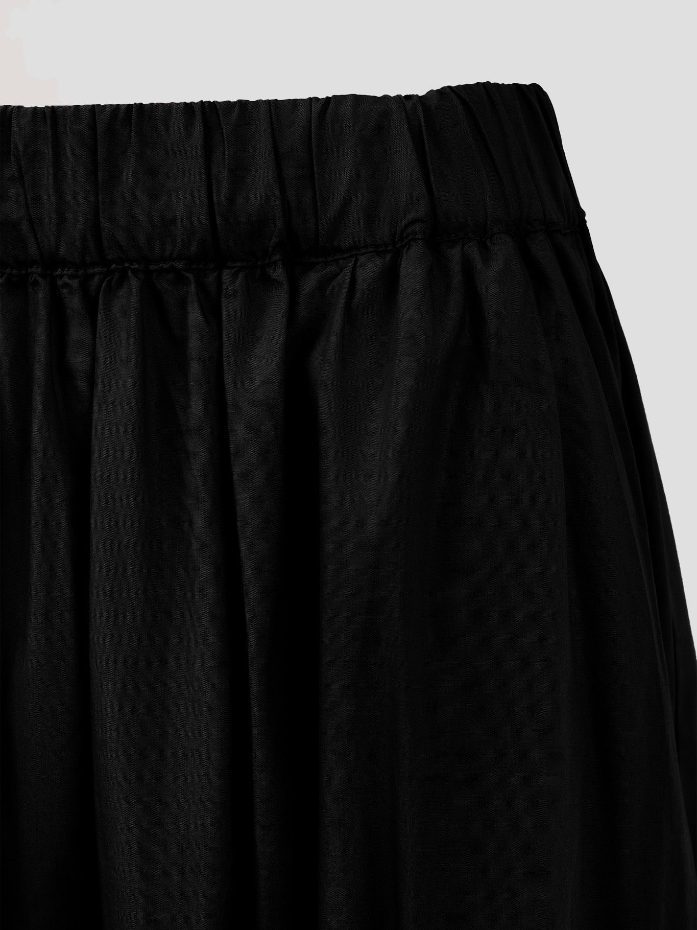 OCEAN POPLIN SKIRT BLACK