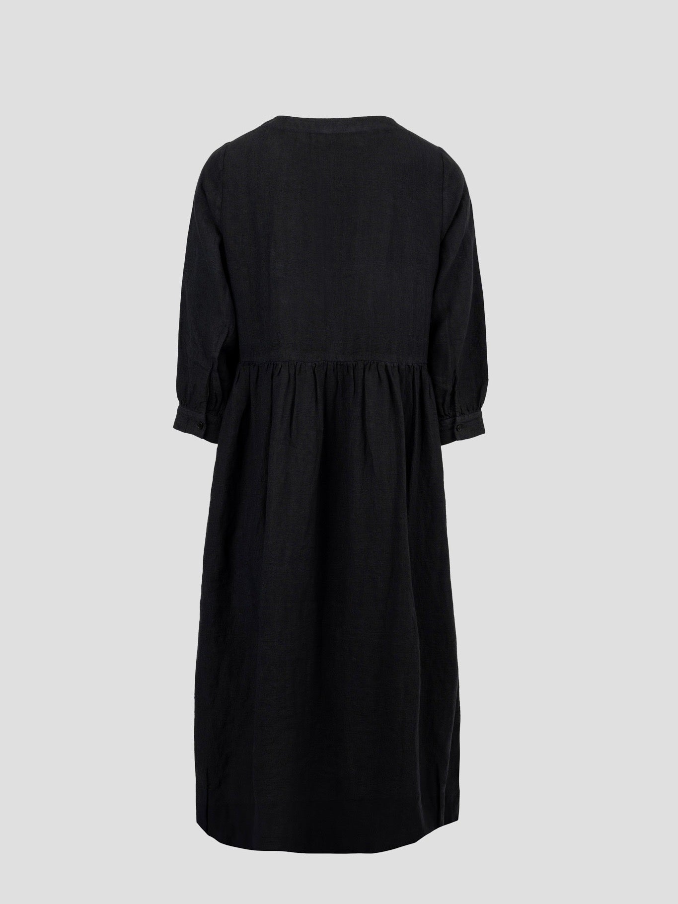 SPAR 60% VEGA LINEN 3/4 DRESS BLACK