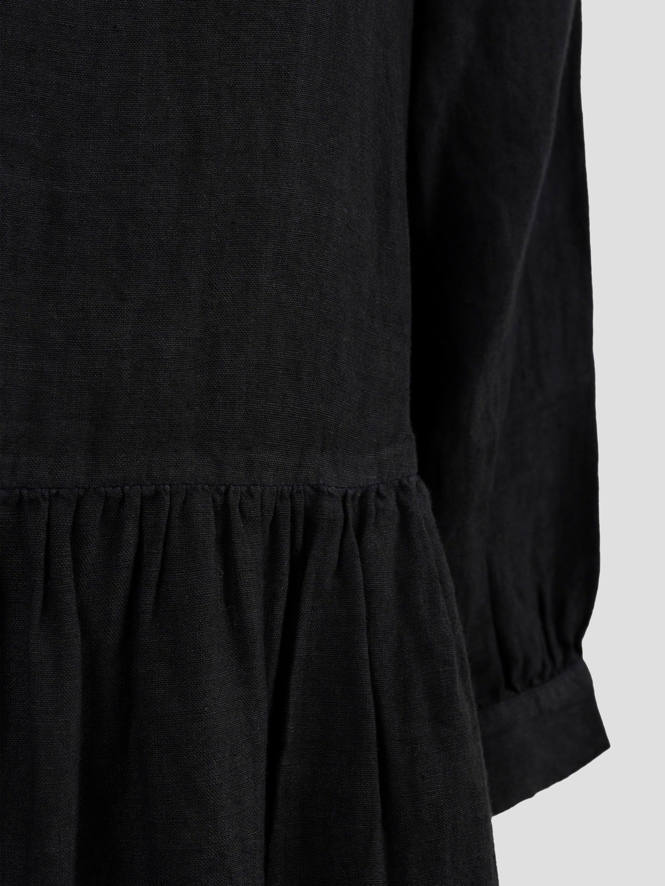 SPAR 60% VEGA LINEN 3/4 DRESS BLACK