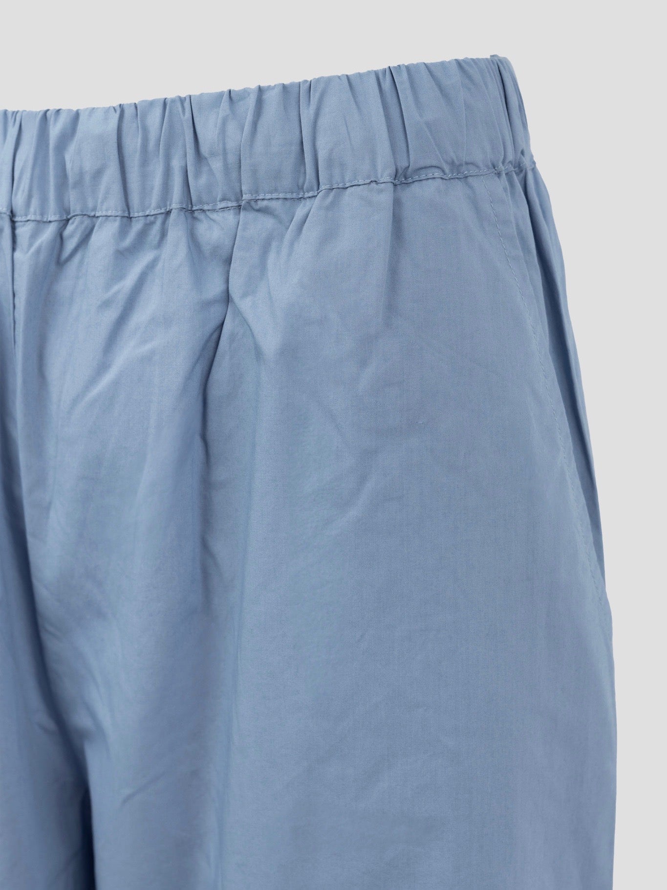 OCEAN POPLIN WIDE PANT FADED DENIM BLUE