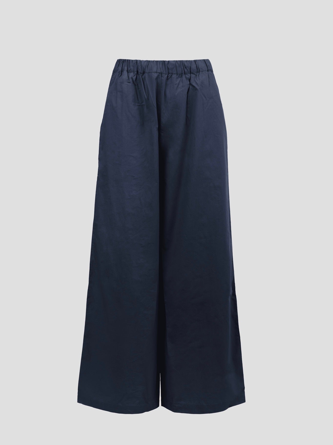 OCEAN POPLIN WIDE PANT DARK NAVY