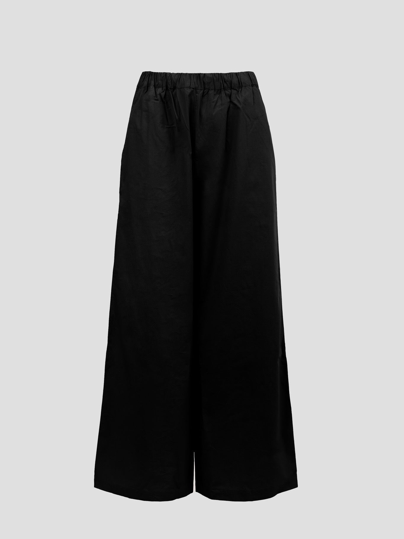 OCEAN POPLIN WIDE PANT BLACK