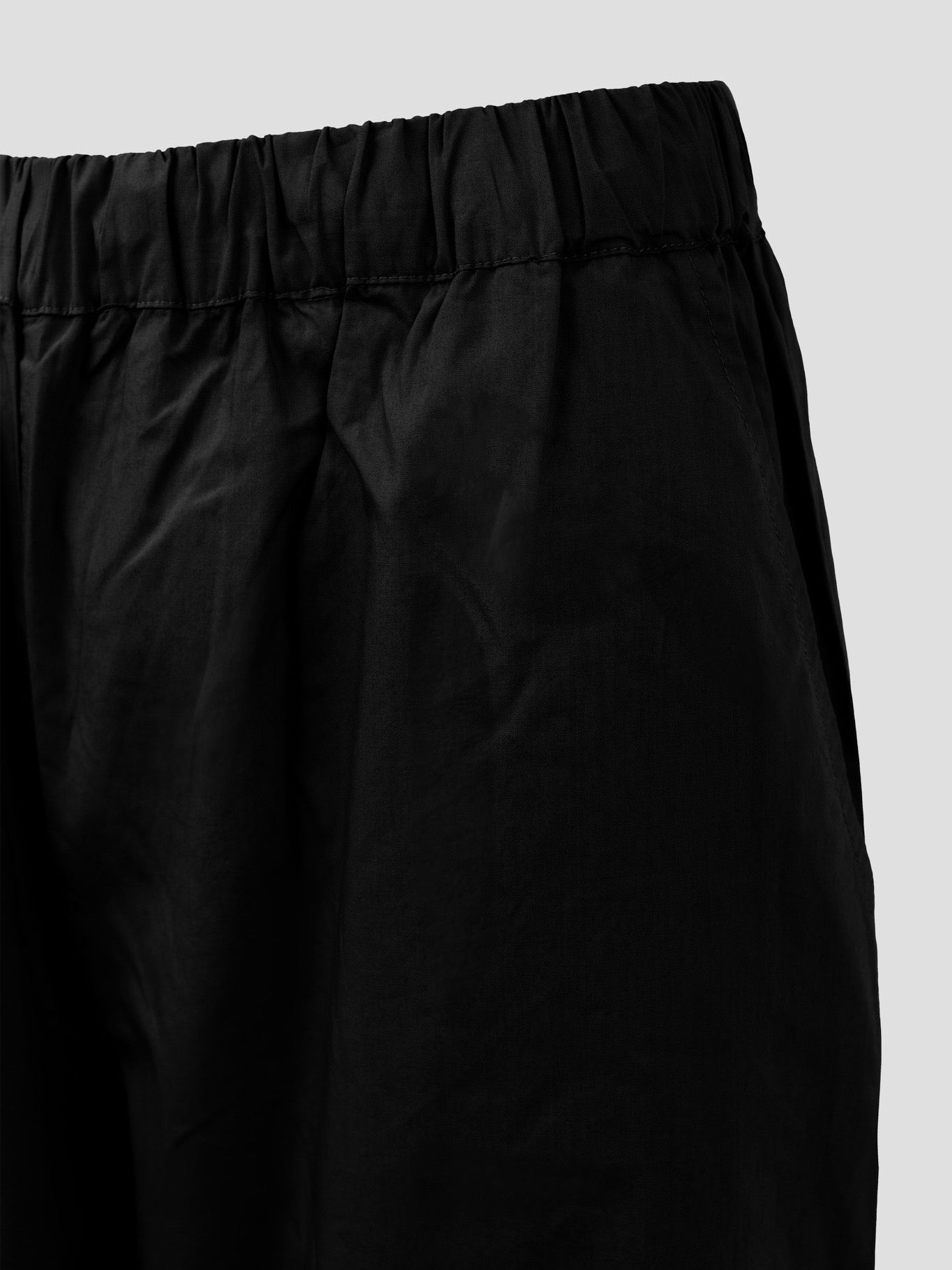 OCEAN POPLIN WIDE PANT BLACK