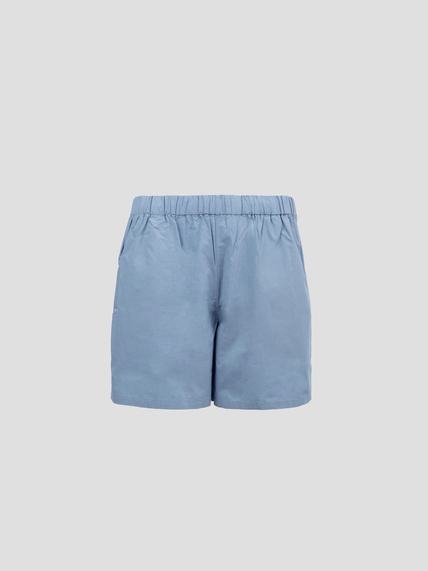 OCEAN POPLIN SHORTS FADED DENIM BLUE