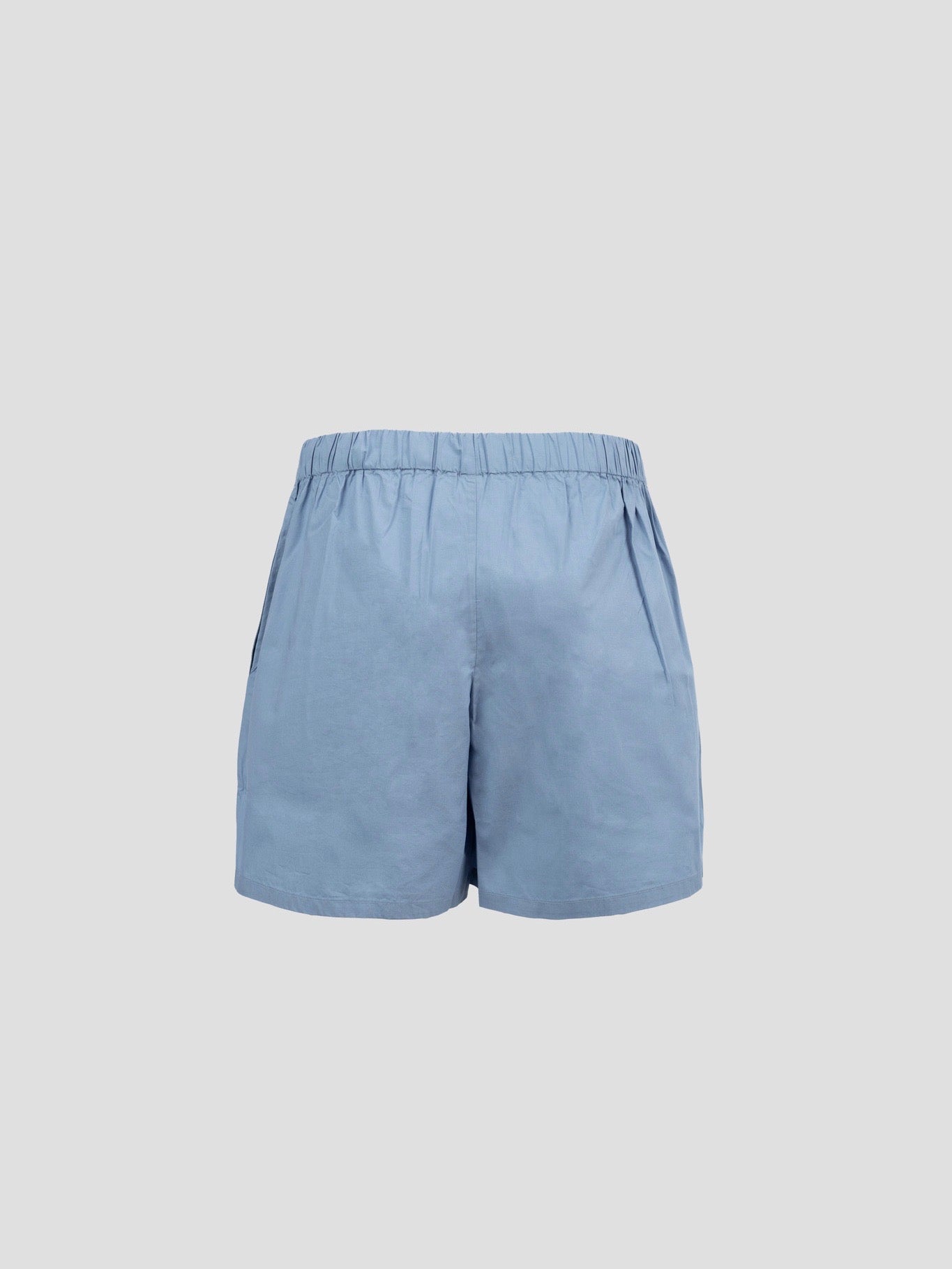 OCEAN POPLIN SHORTS FADED DENIM BLUE