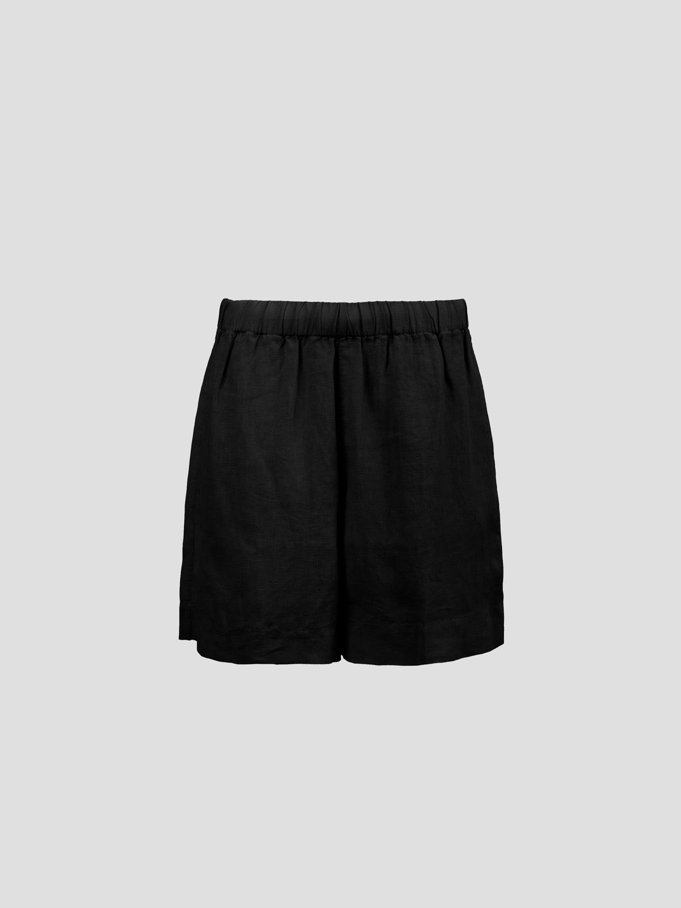 VEGA LINEN SHORTS BLACK