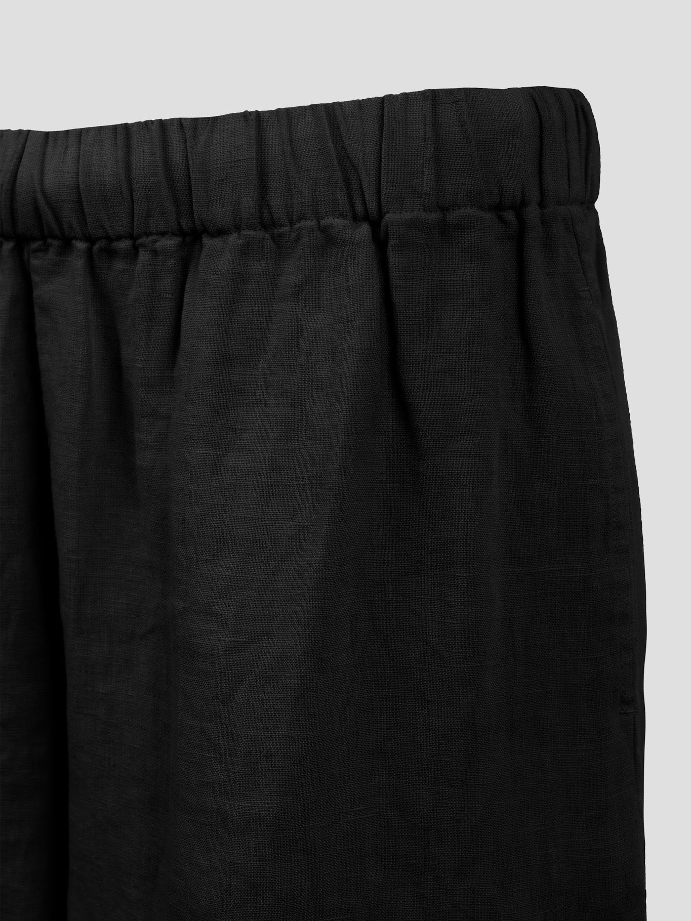 VEGA LINEN SHORTS BLACK