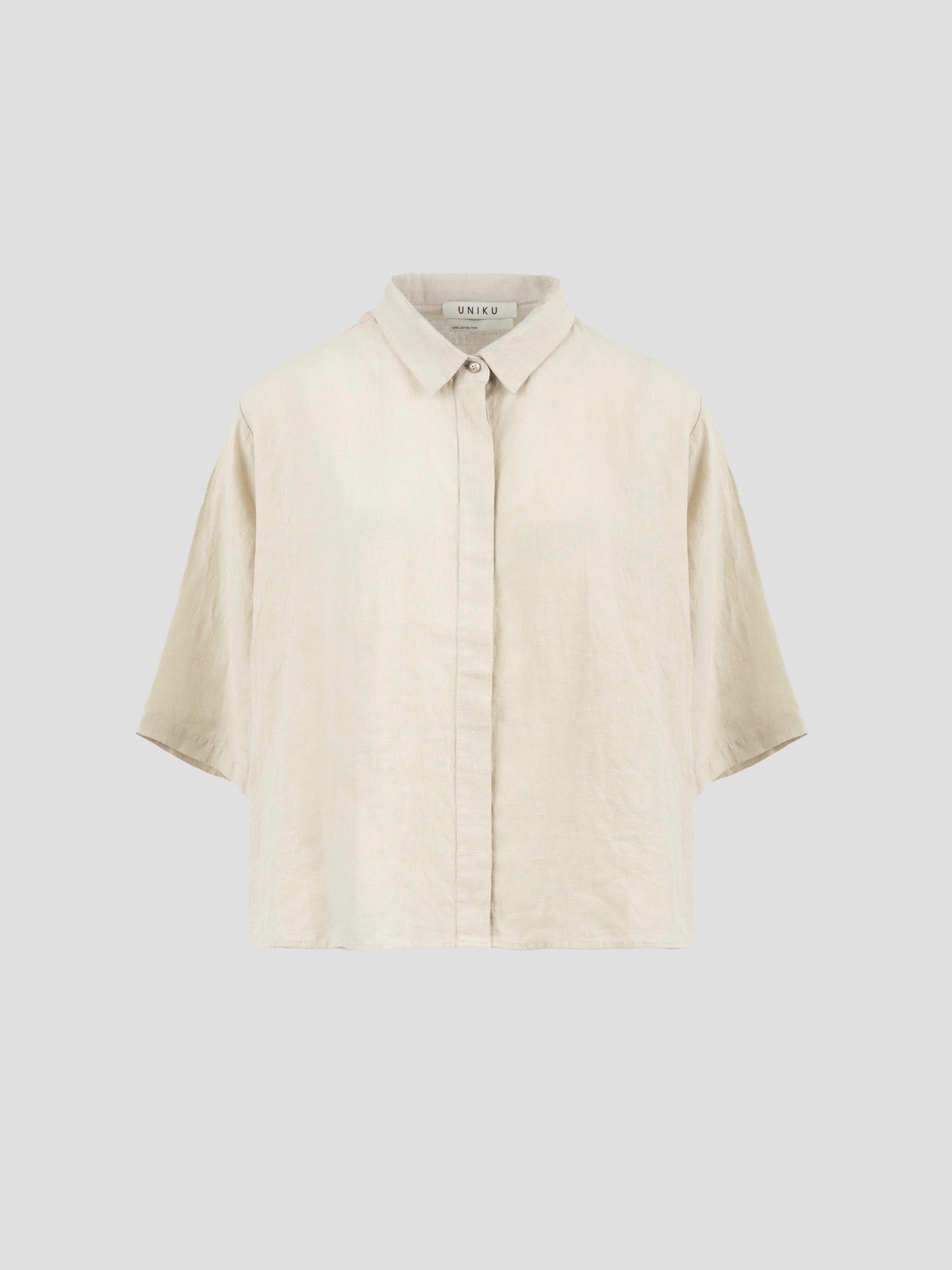 VEGA LINEN 2/4 SHIRT NATURE
