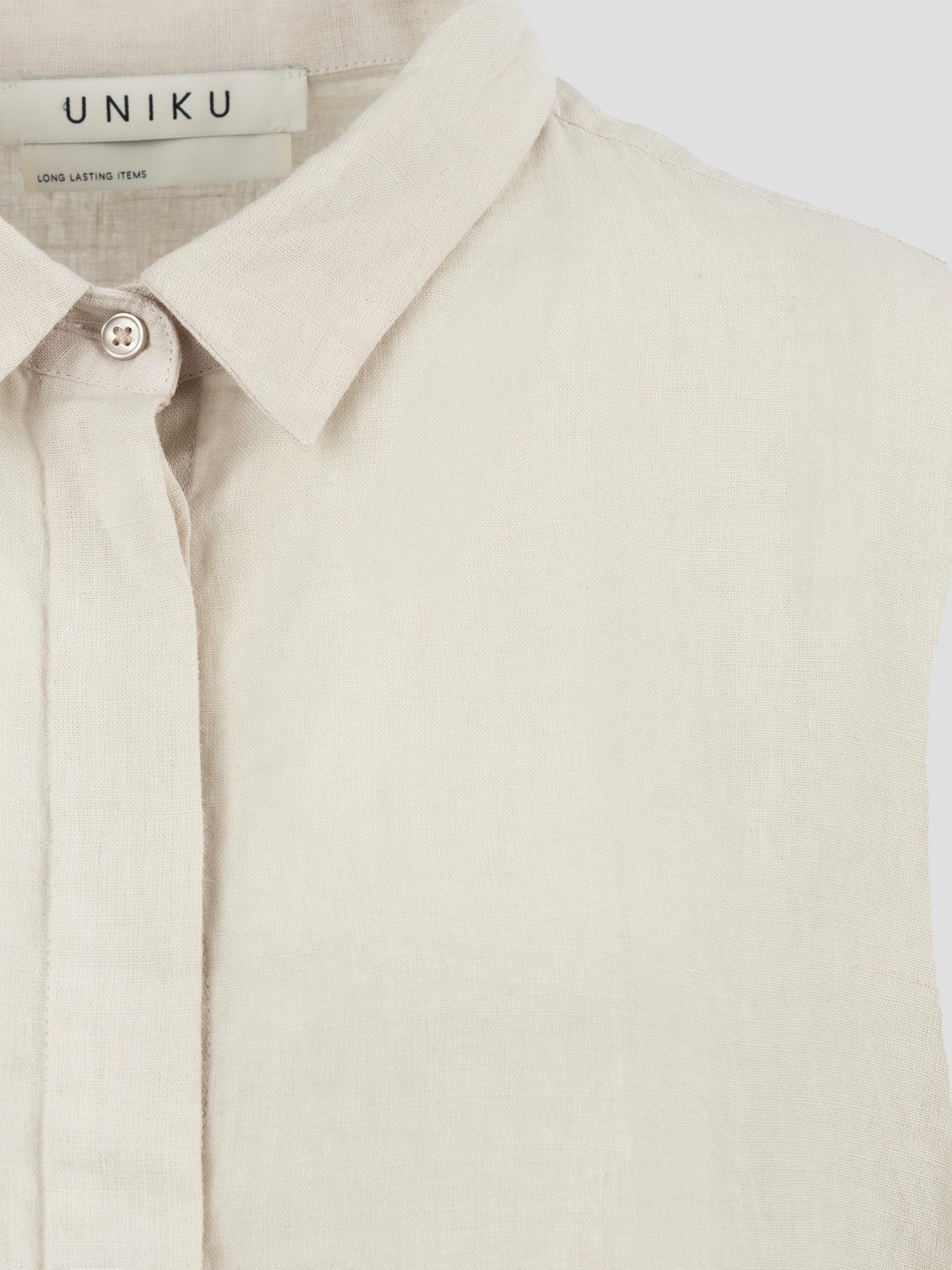 VEGA LINEN 2/4 SHIRT NATURE