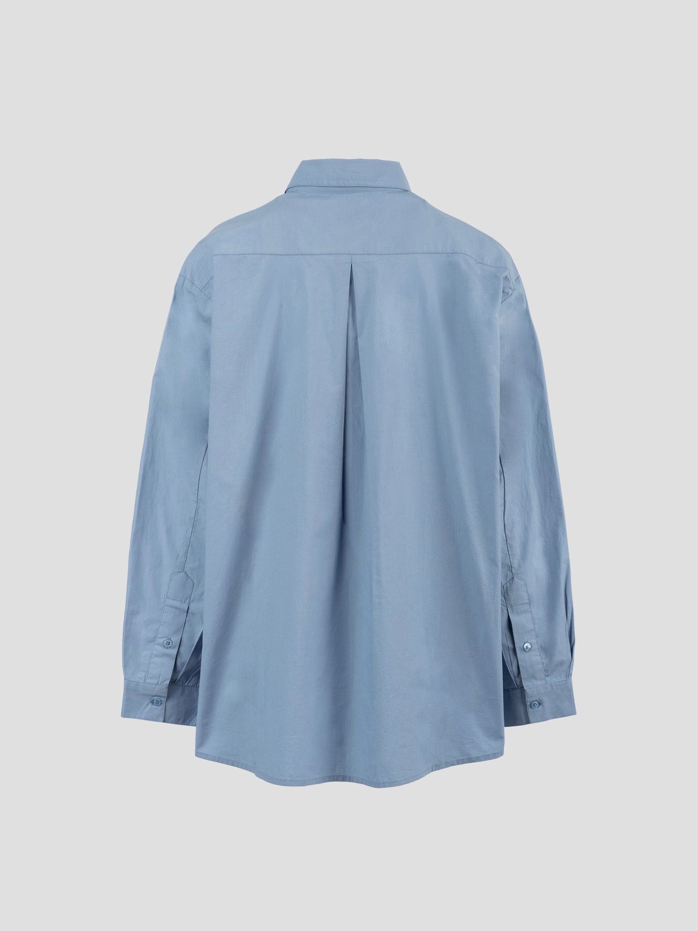 OCEAN POPLIN SHIRT FADED DENIM BLUE