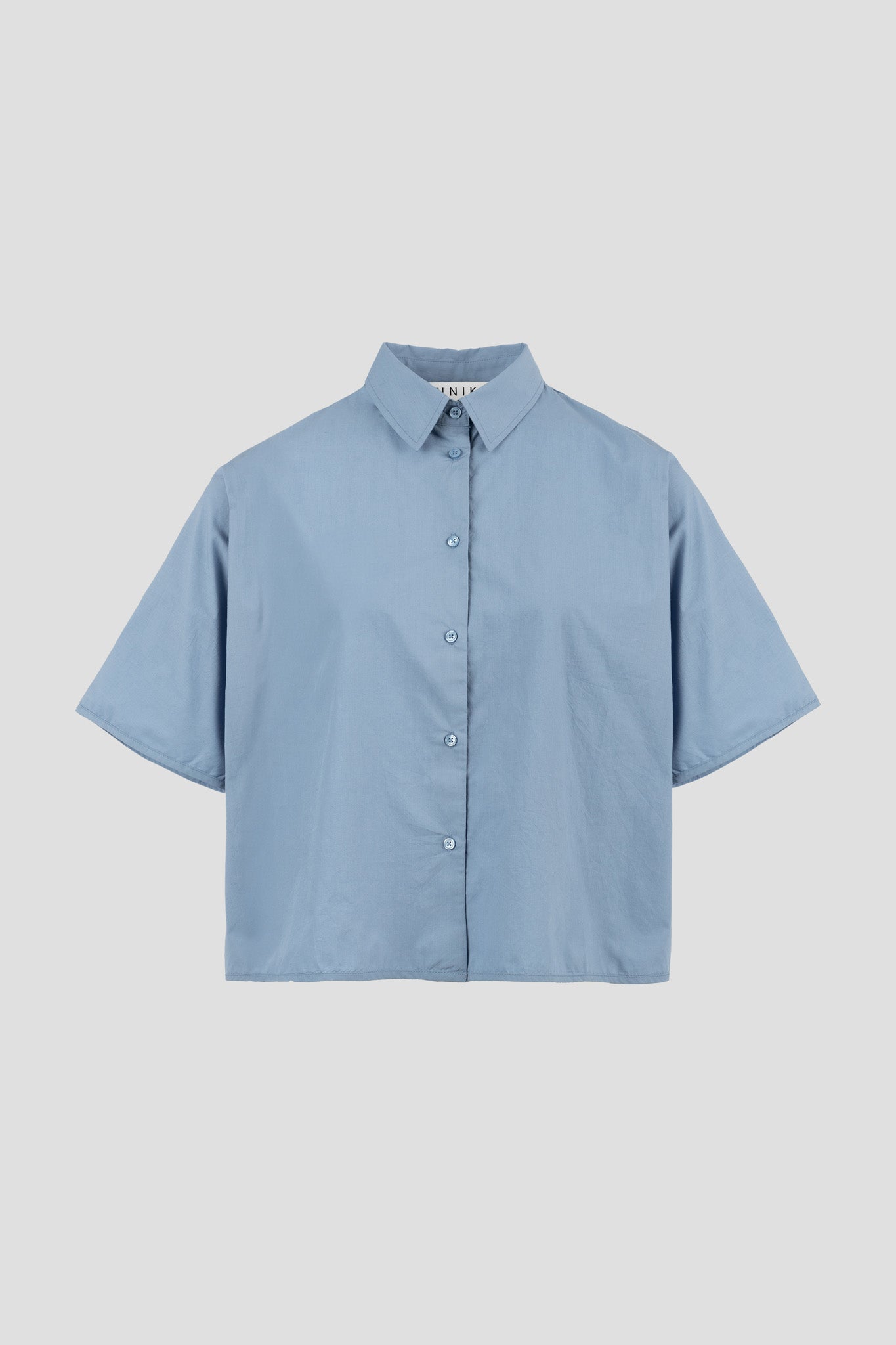 OCEAN POPLIN SS SHIRT FADED DENIM BLUE