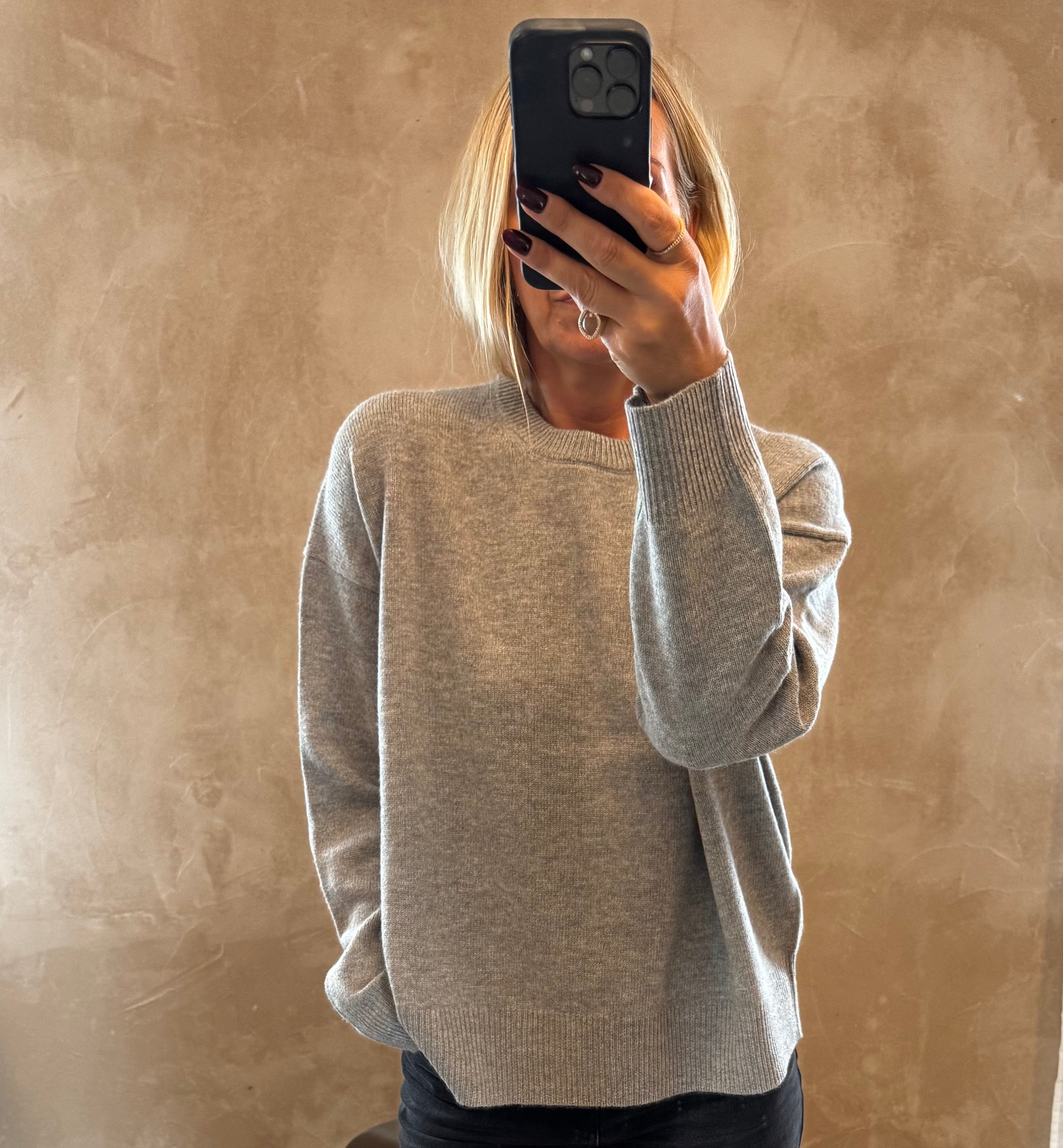 VIGGA JUMPER LT GREY MEL