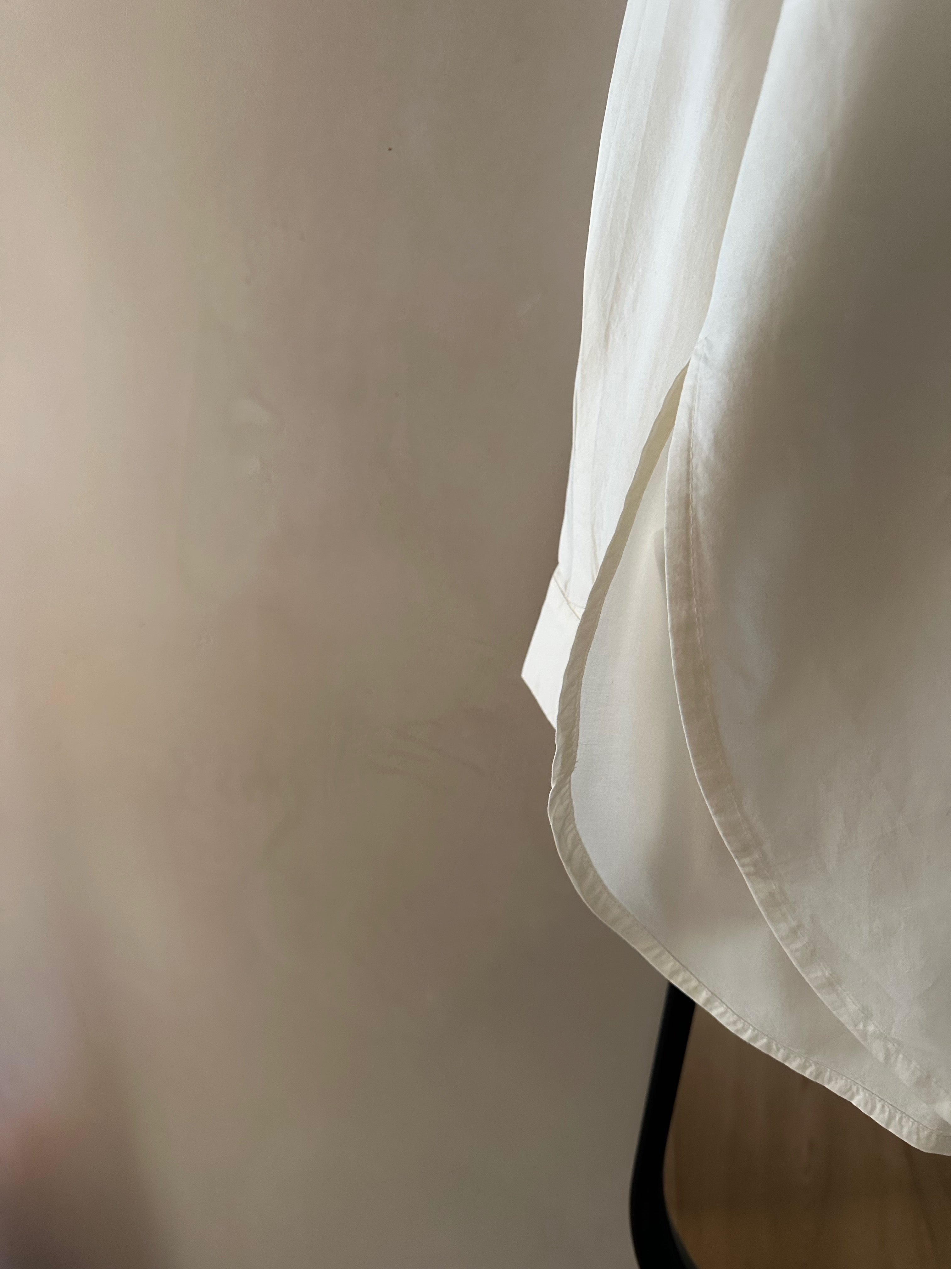OCEAN POPLIN SLIT SHIRT ECRU