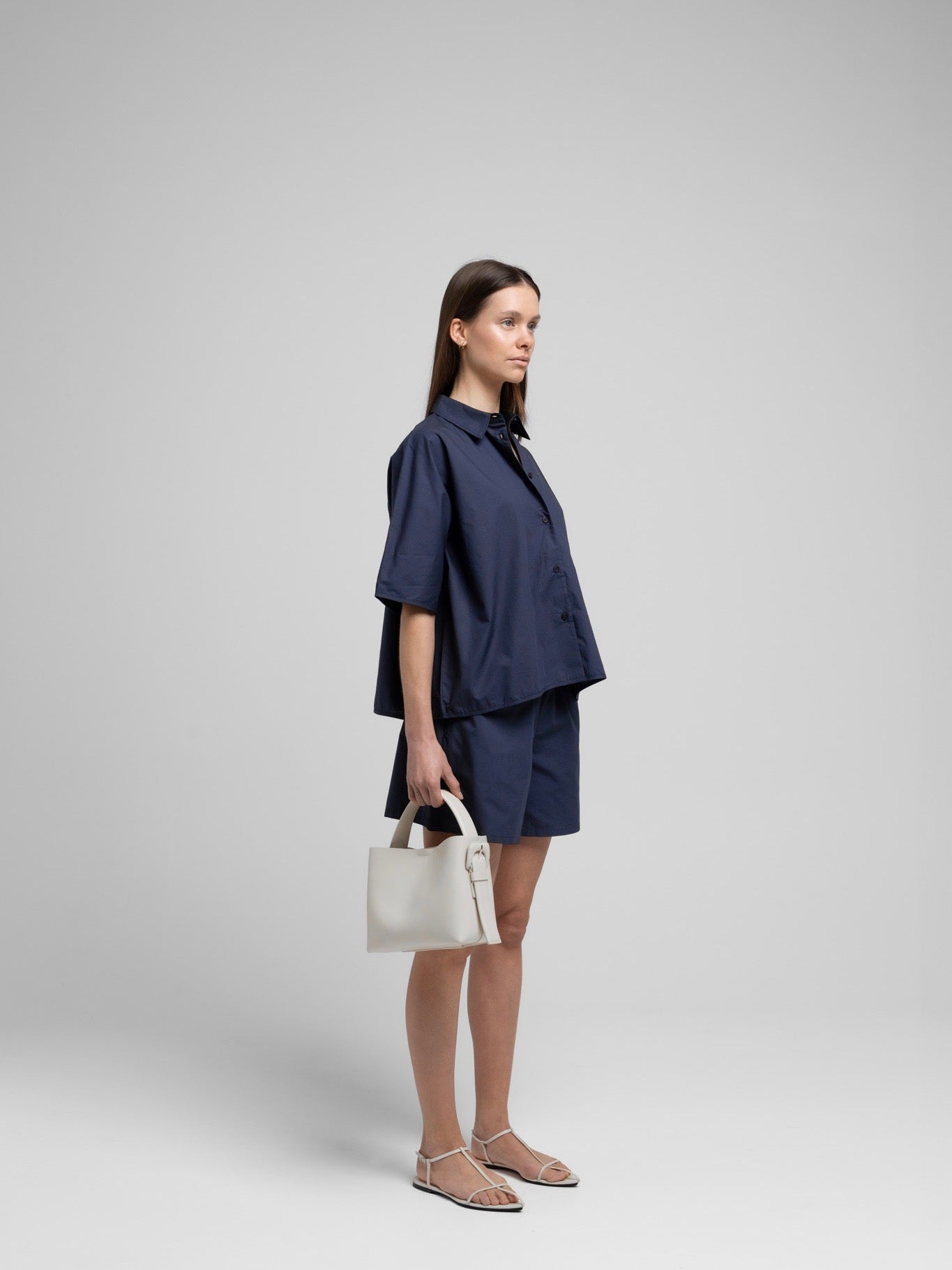 OCEAN POPLIN SHORTS DARK NAVY