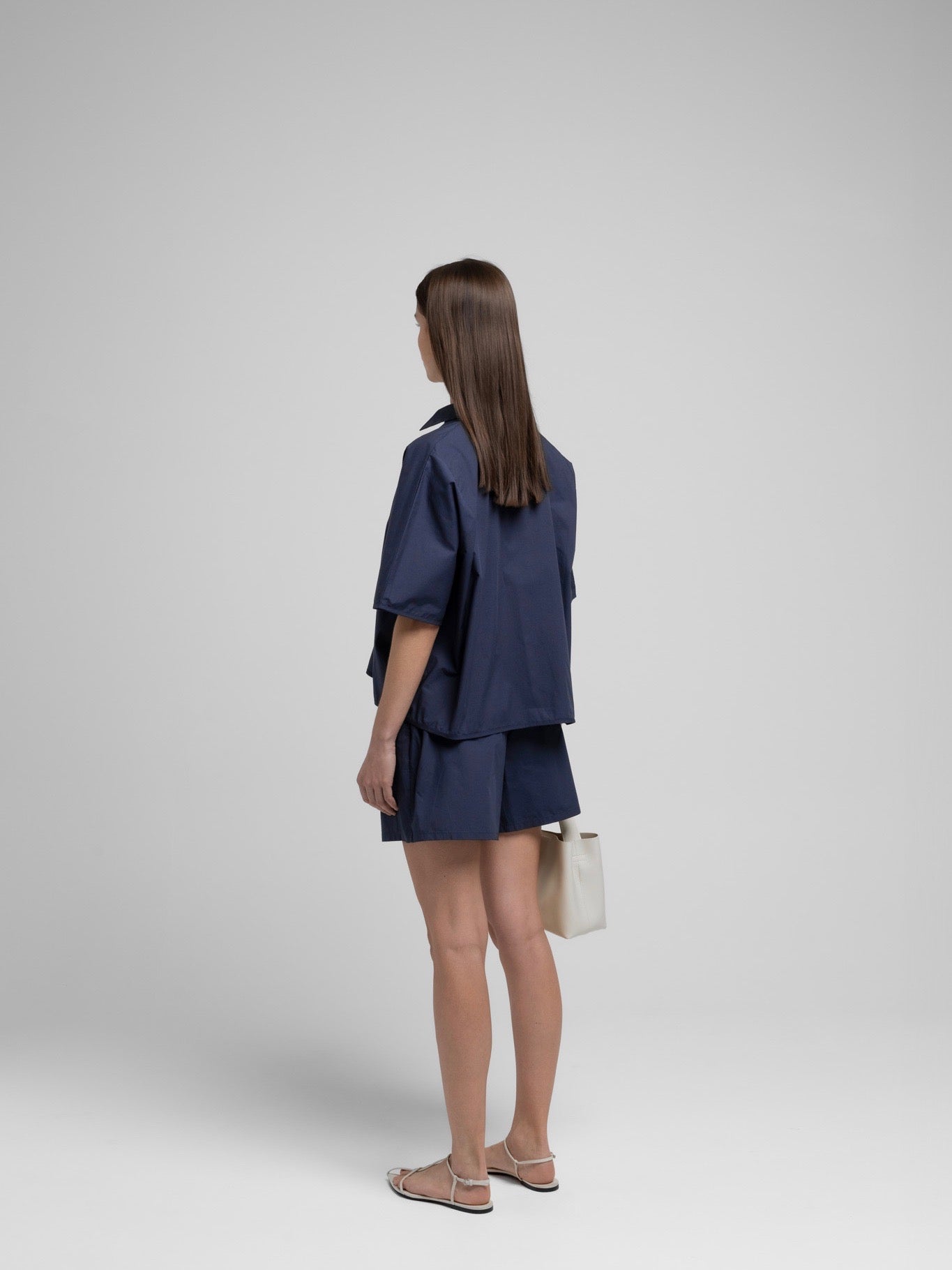 OCEAN POPLIN SHORTS DARK NAVY