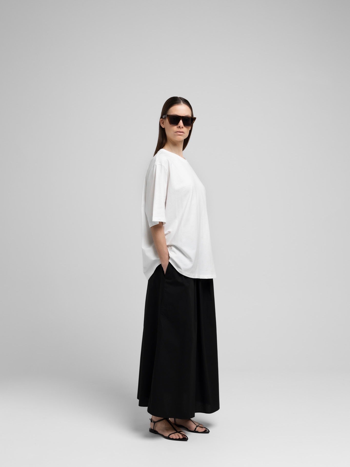 CARO OVERSIZED TEE OPT. WHITE