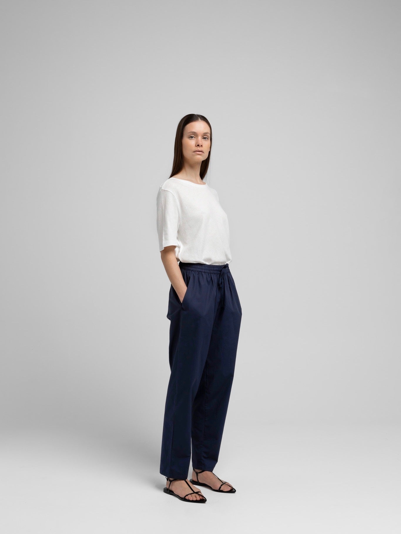 OCEAN POPLIN PANT DARK NAVY