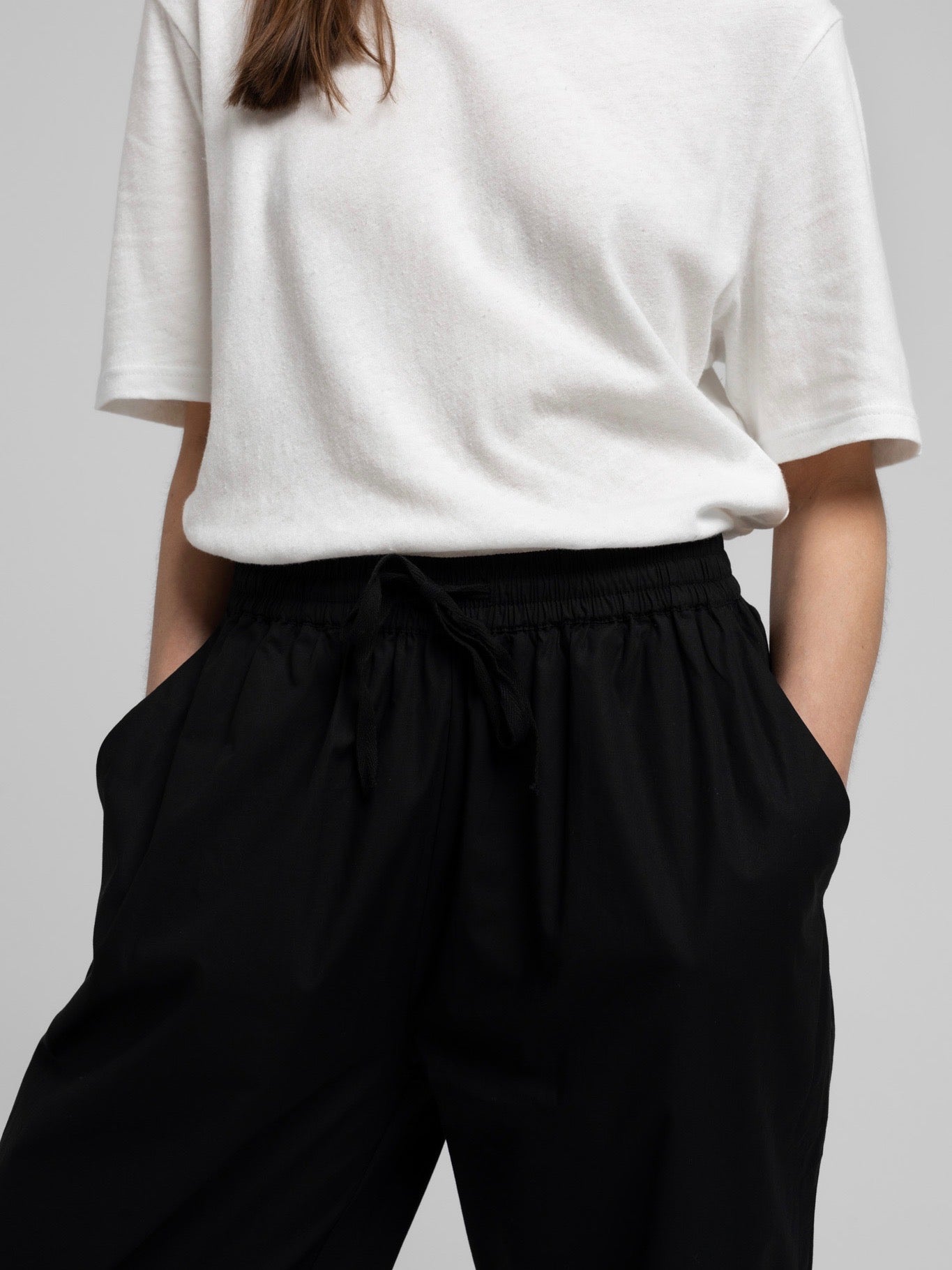 OCEAN POPLIN PANT BLACK