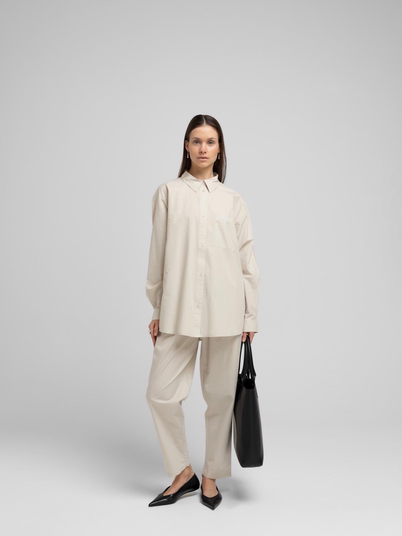 OCEAN POPLIN PANT GREY