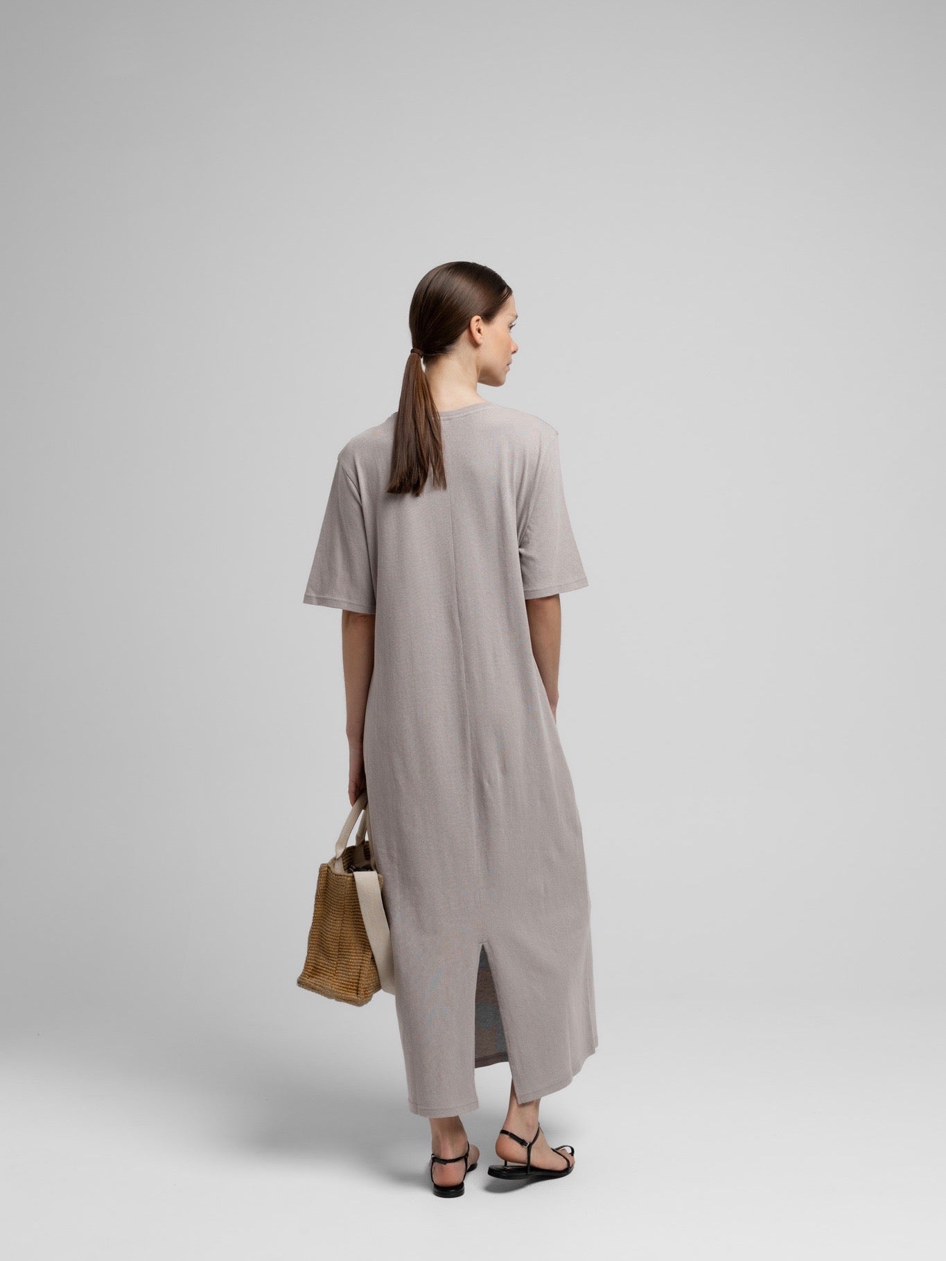 ALVA DRESS LIGHT GREY