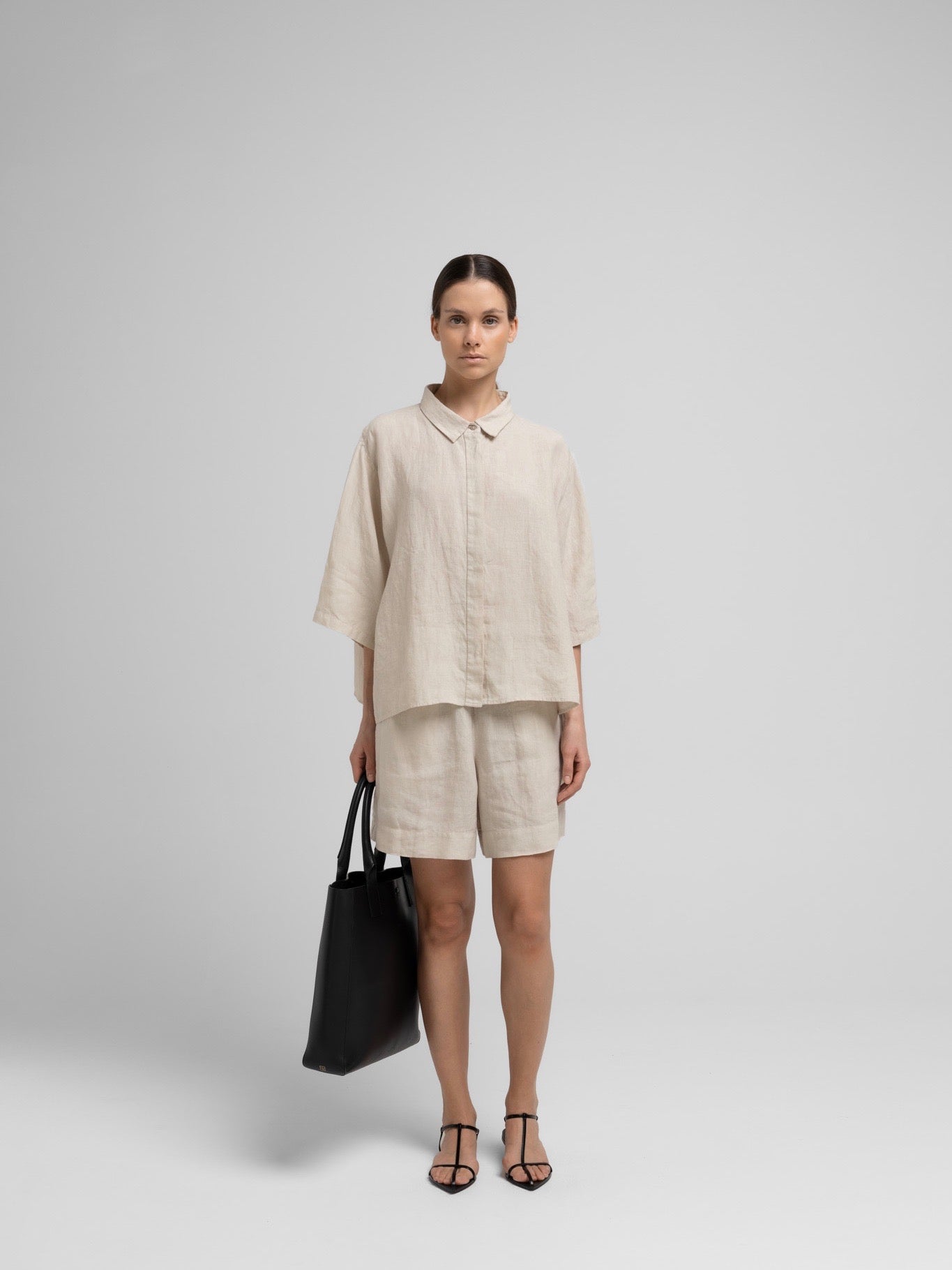 VEGA LINEN SHORTS NATURE