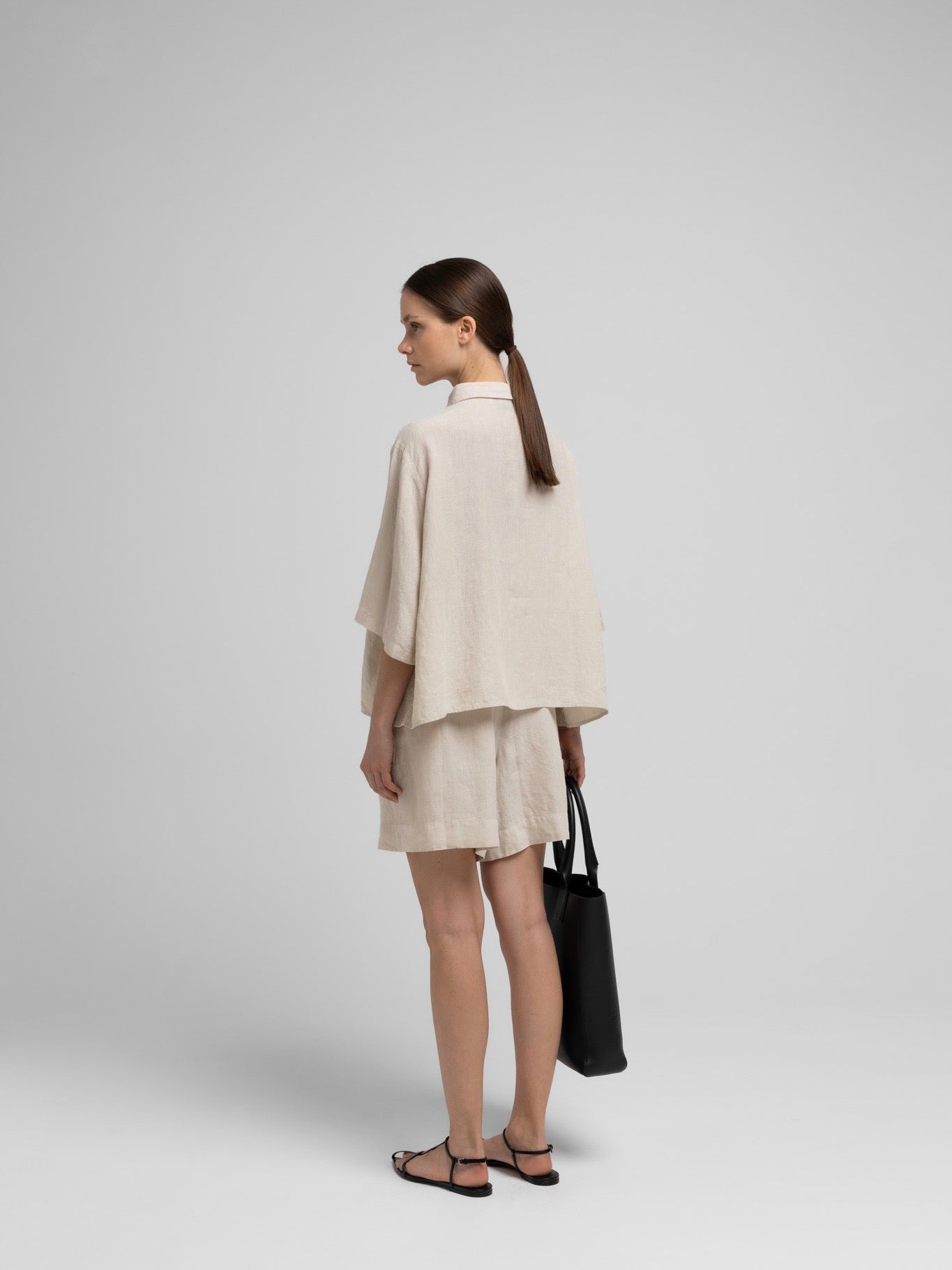 VEGA LINEN SHORTS NATURE