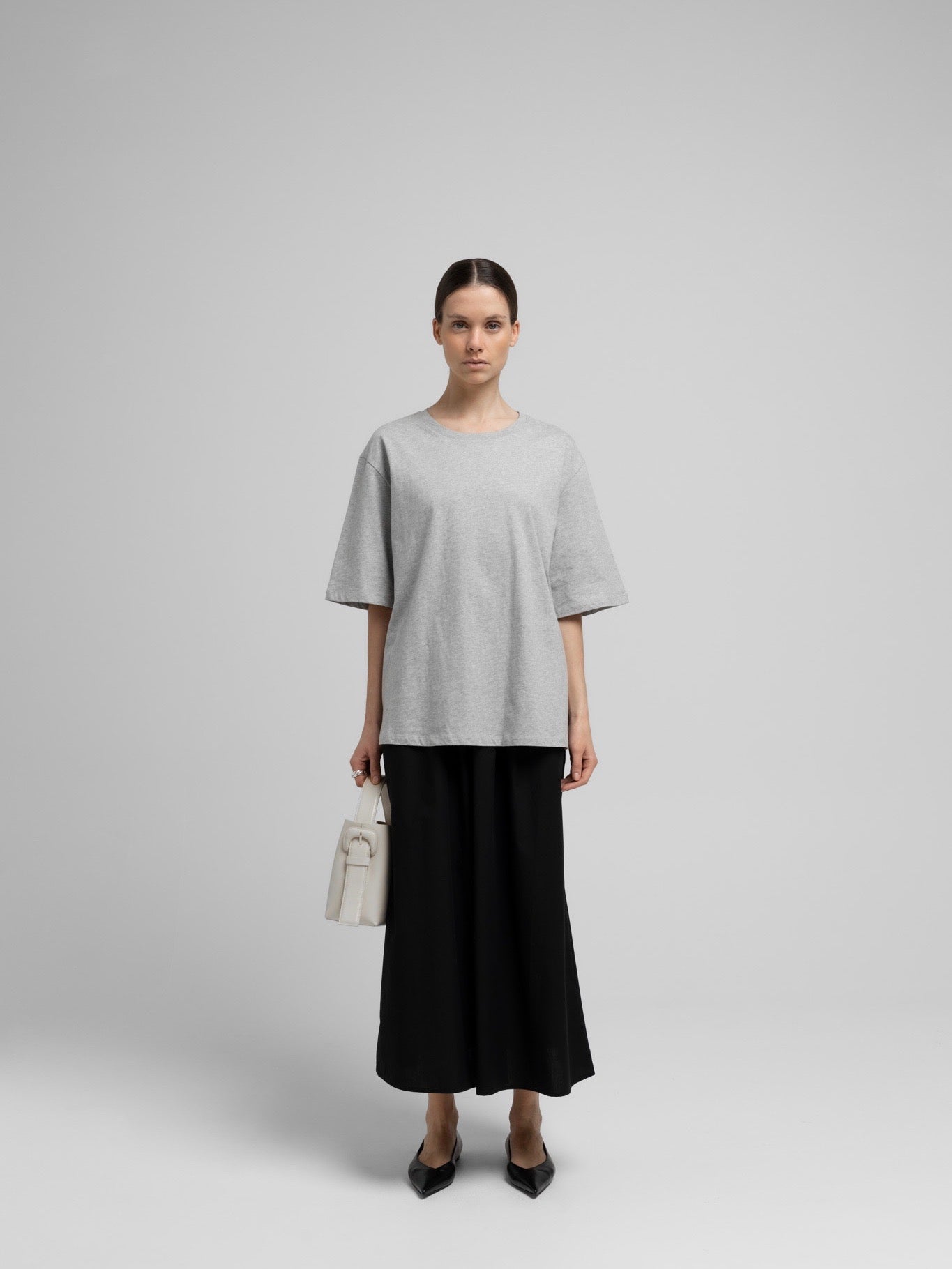 CARO OVERSIZED TEE GREY