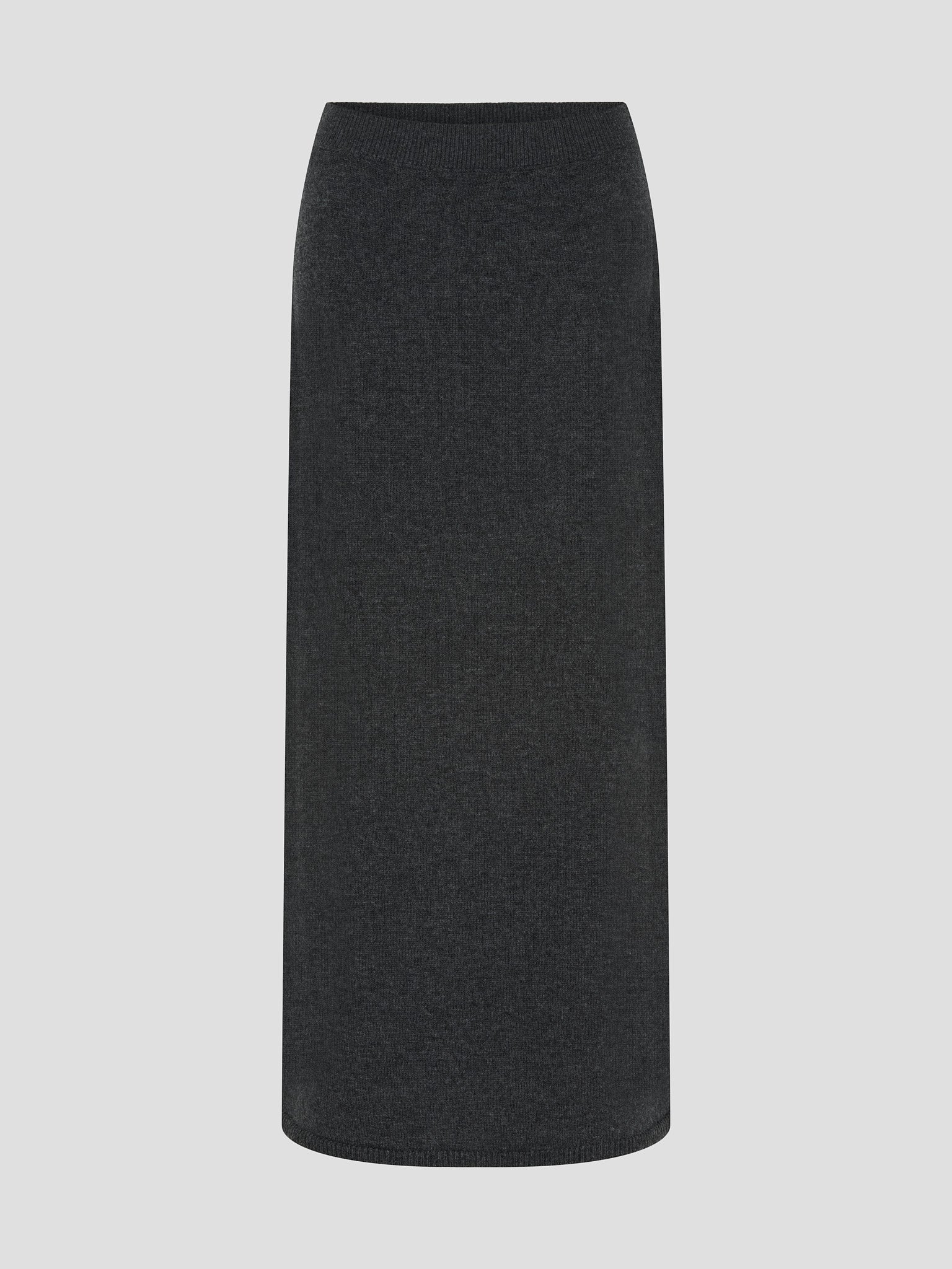 VIGGA KNIT SKIRT DK GREY MEL