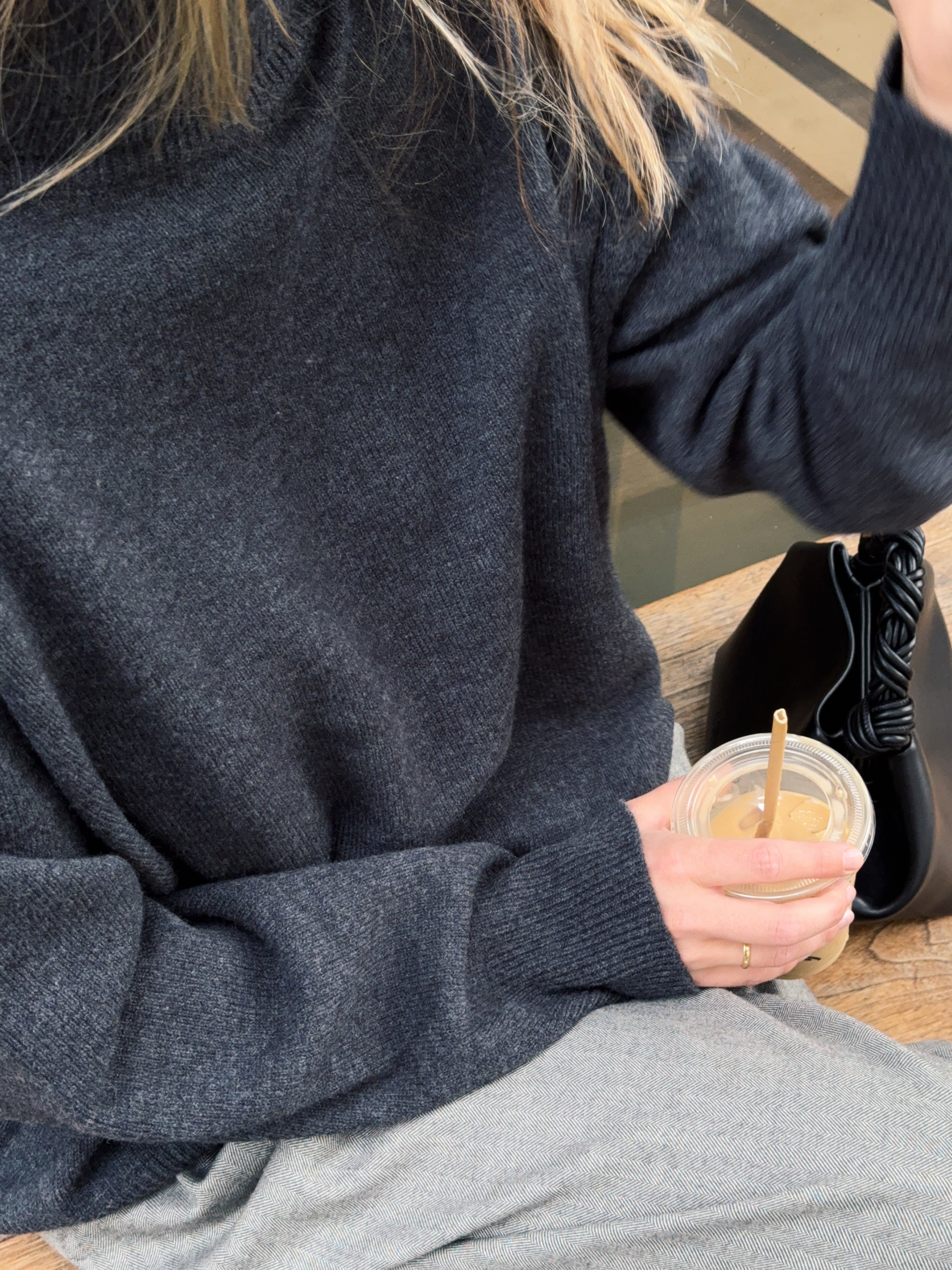 VIGGA ROLLNECK DK GREY MEL