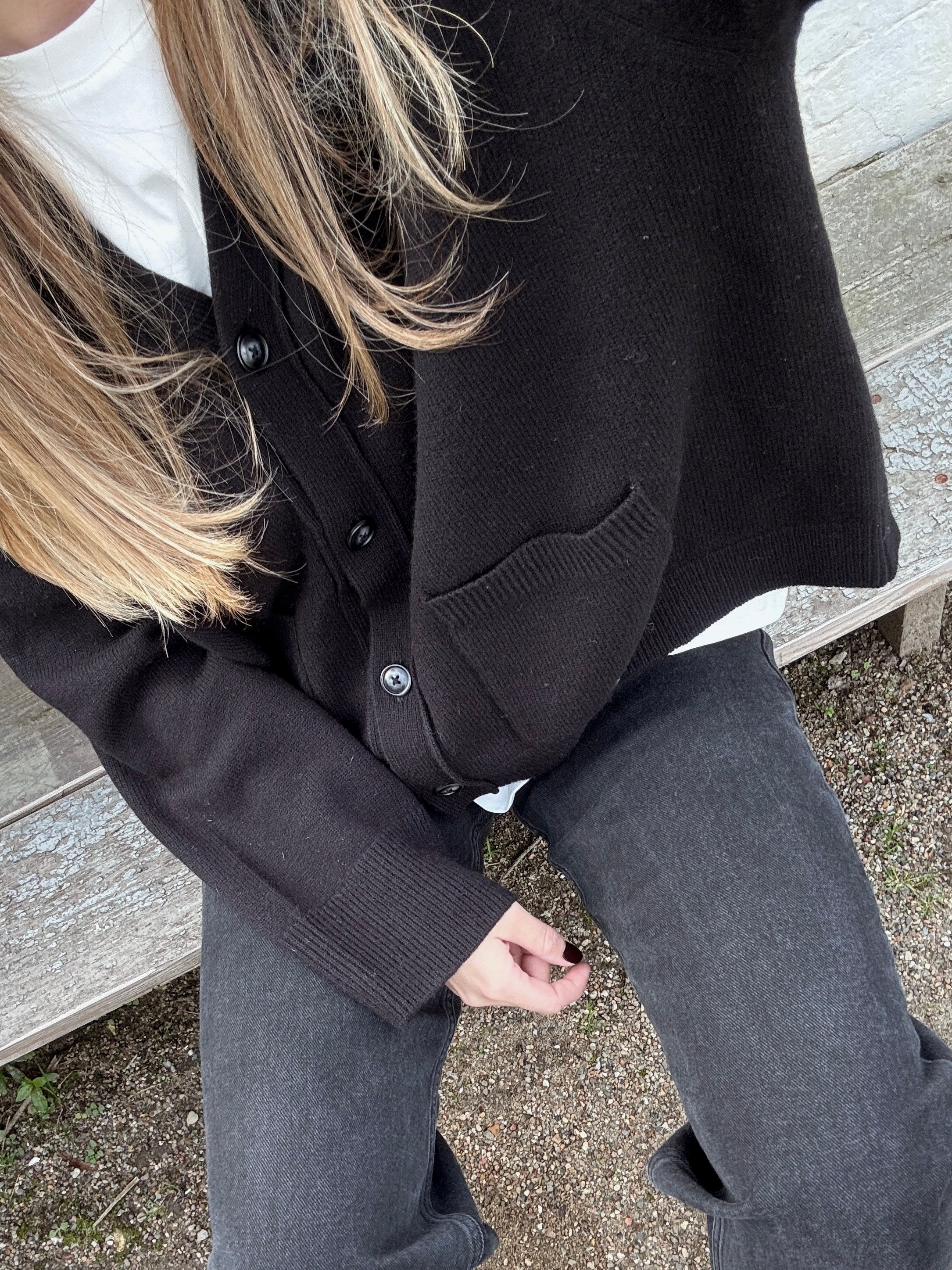 VIGGA CARDIGAN BLACK