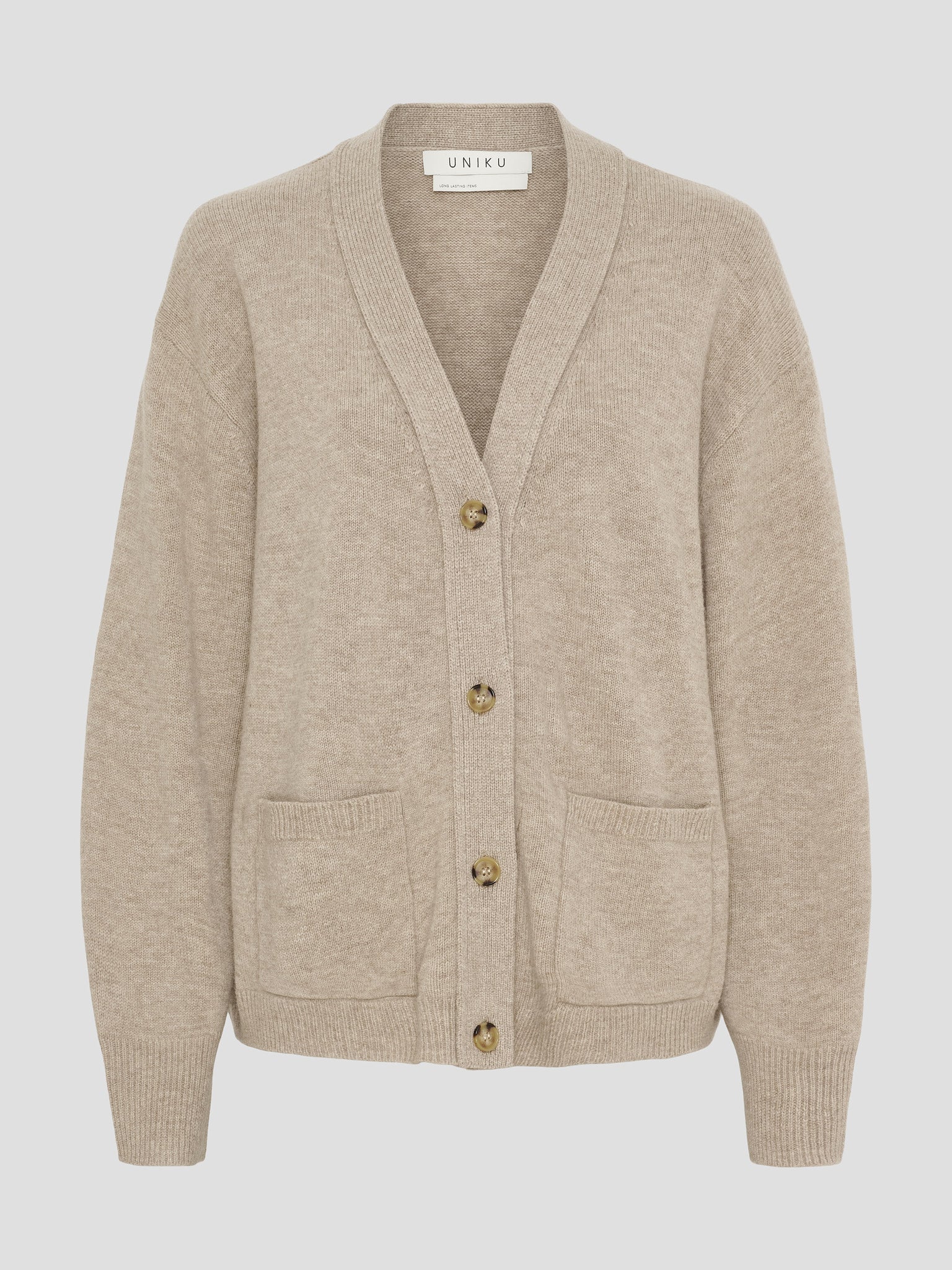 VIGGA CARDIGAN OAT MELANGE