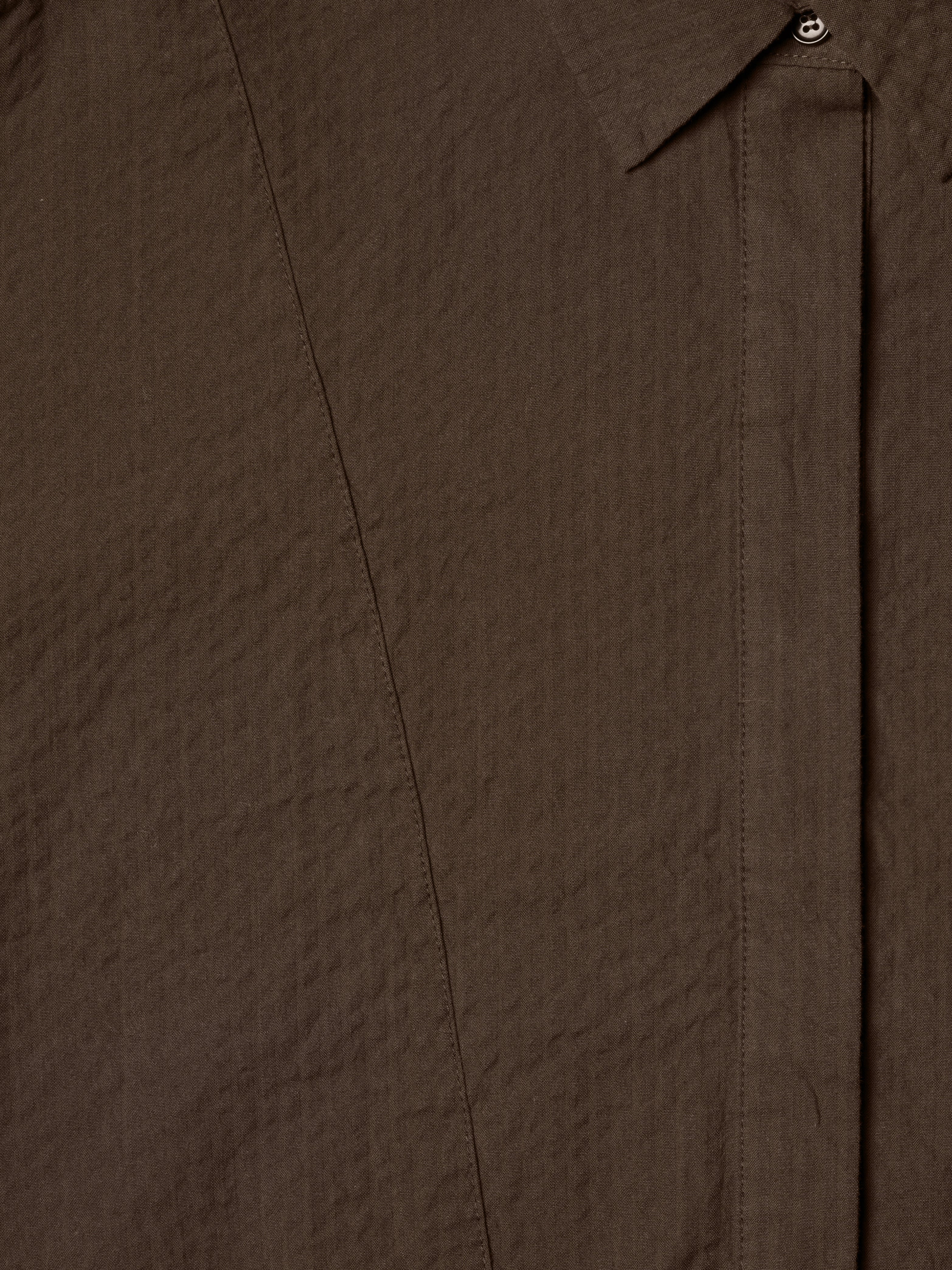 SKY SEERSUCKER DRESS BROWN