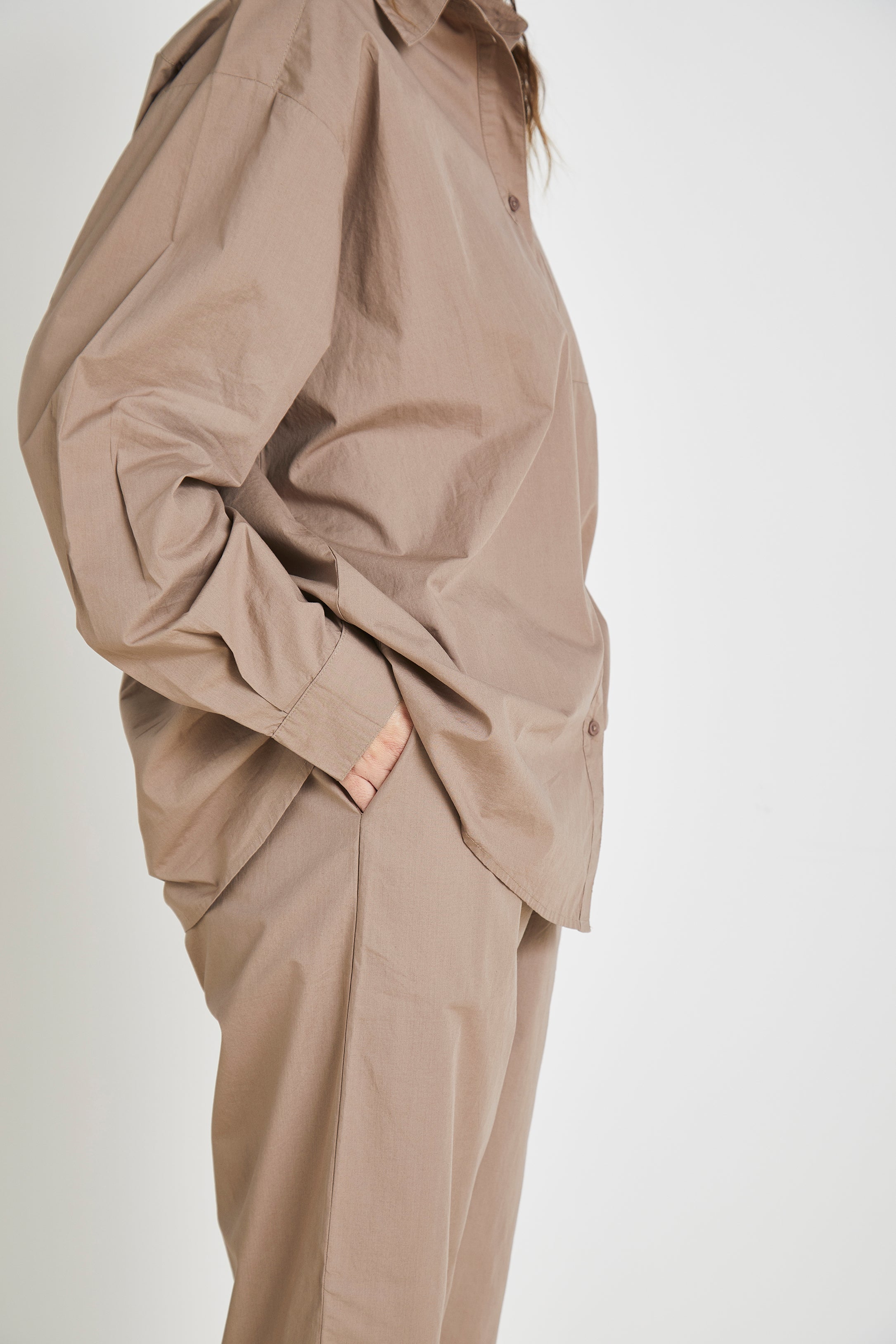 OCEAN POPLIN SHIRT BEIGE