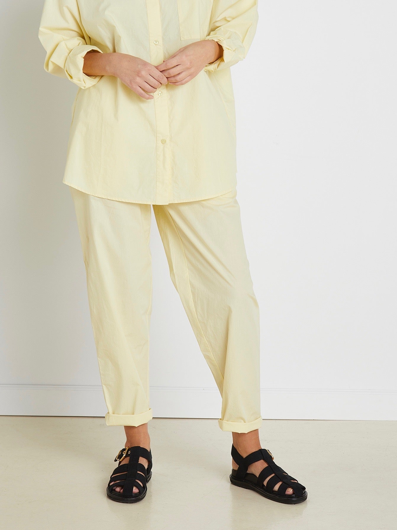 OCEAN POPLIN PANT YELLOW