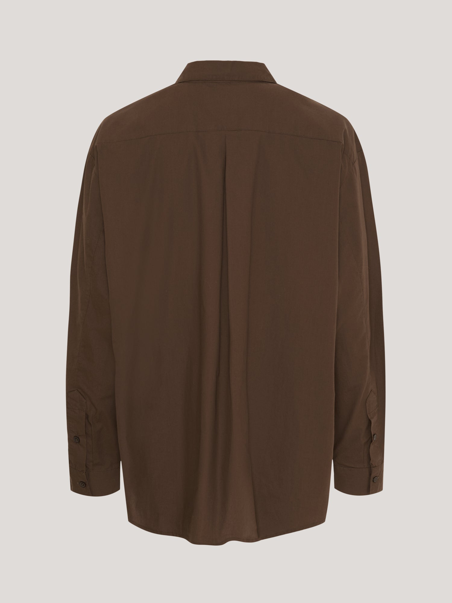 OCEAN POPLIN SHIRT BROWN