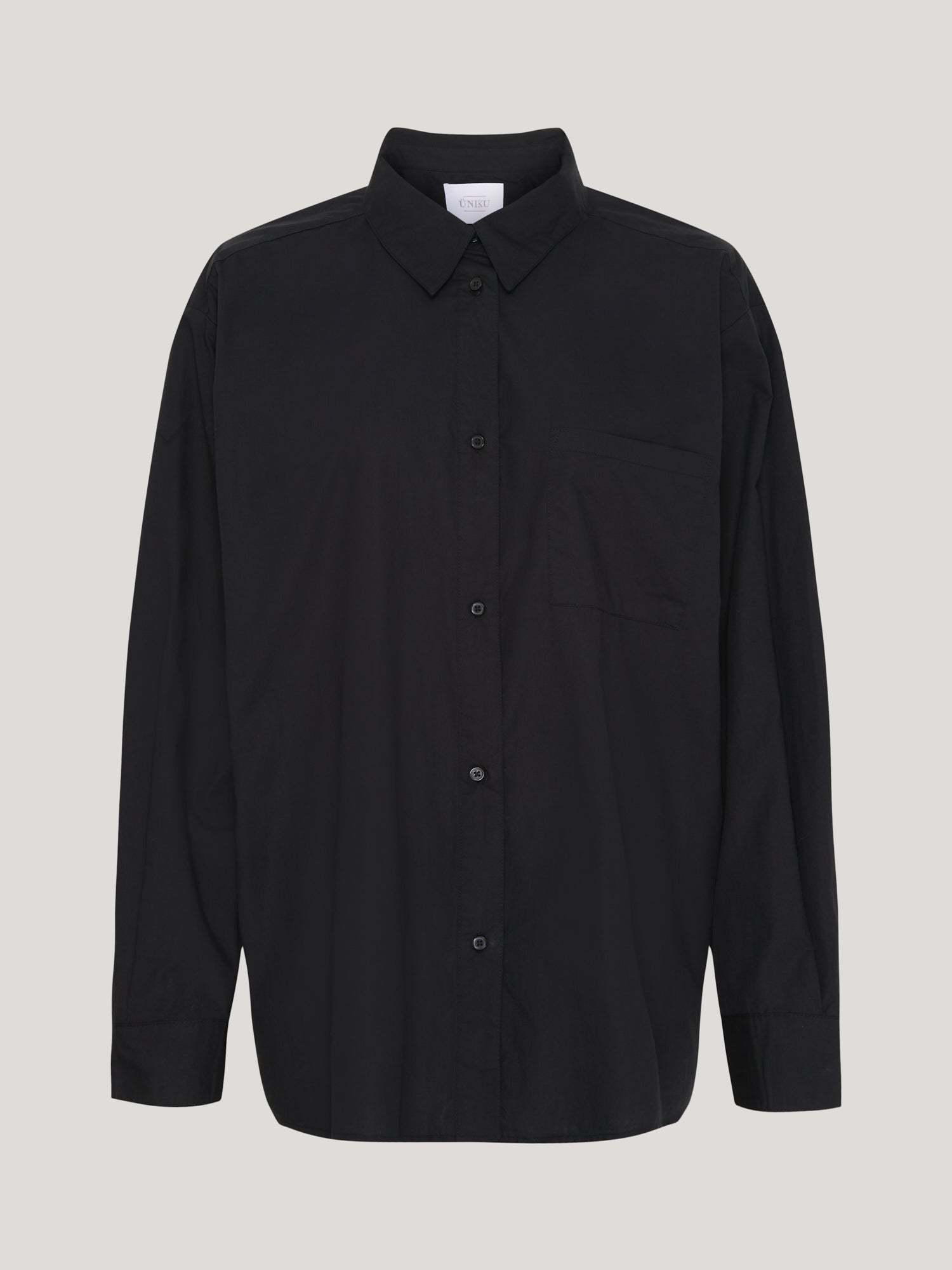 OCEAN POPLIN SHIRT BLACK