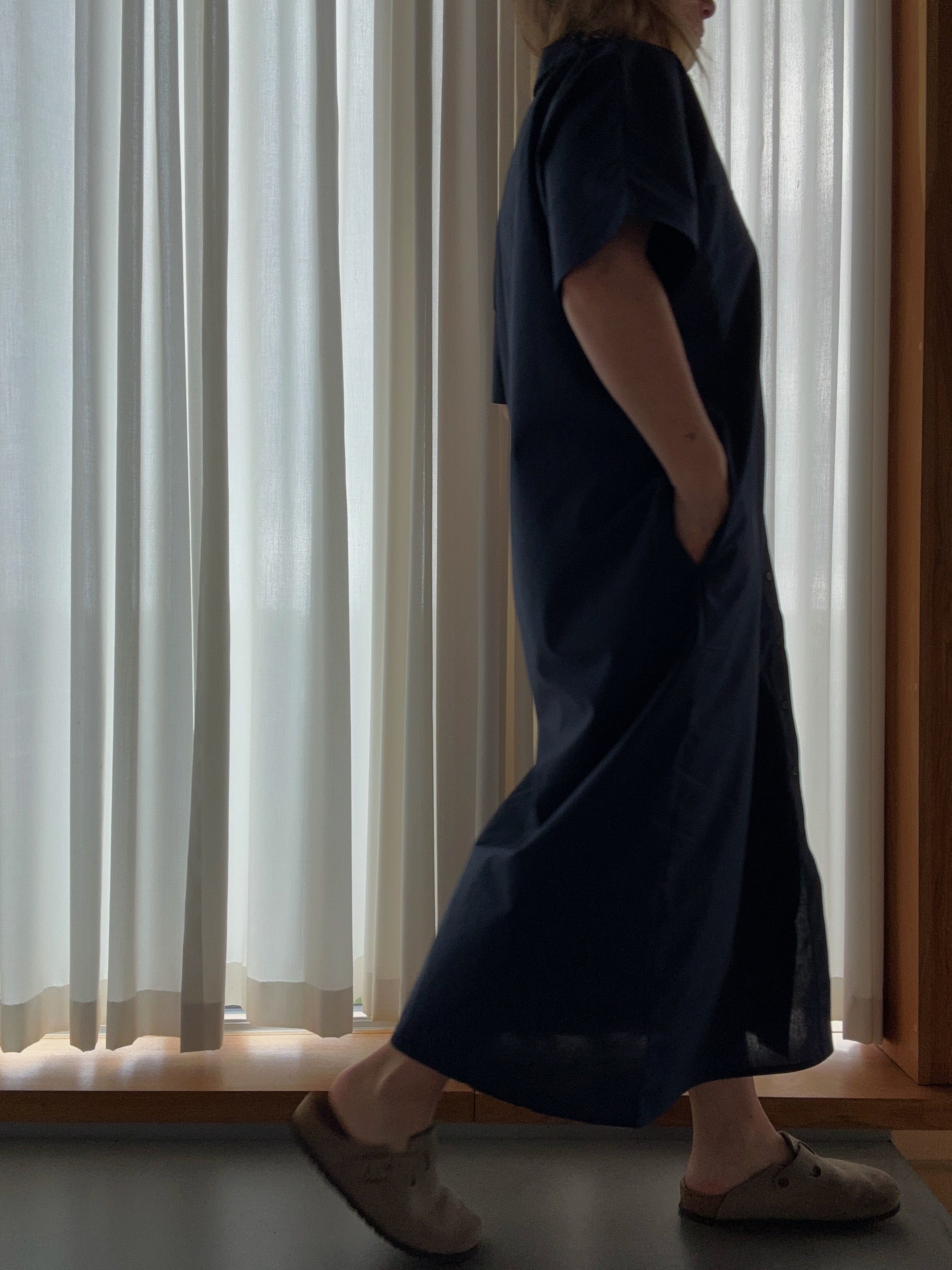 OCEAN SS SHIRT DRESS DK NAVY