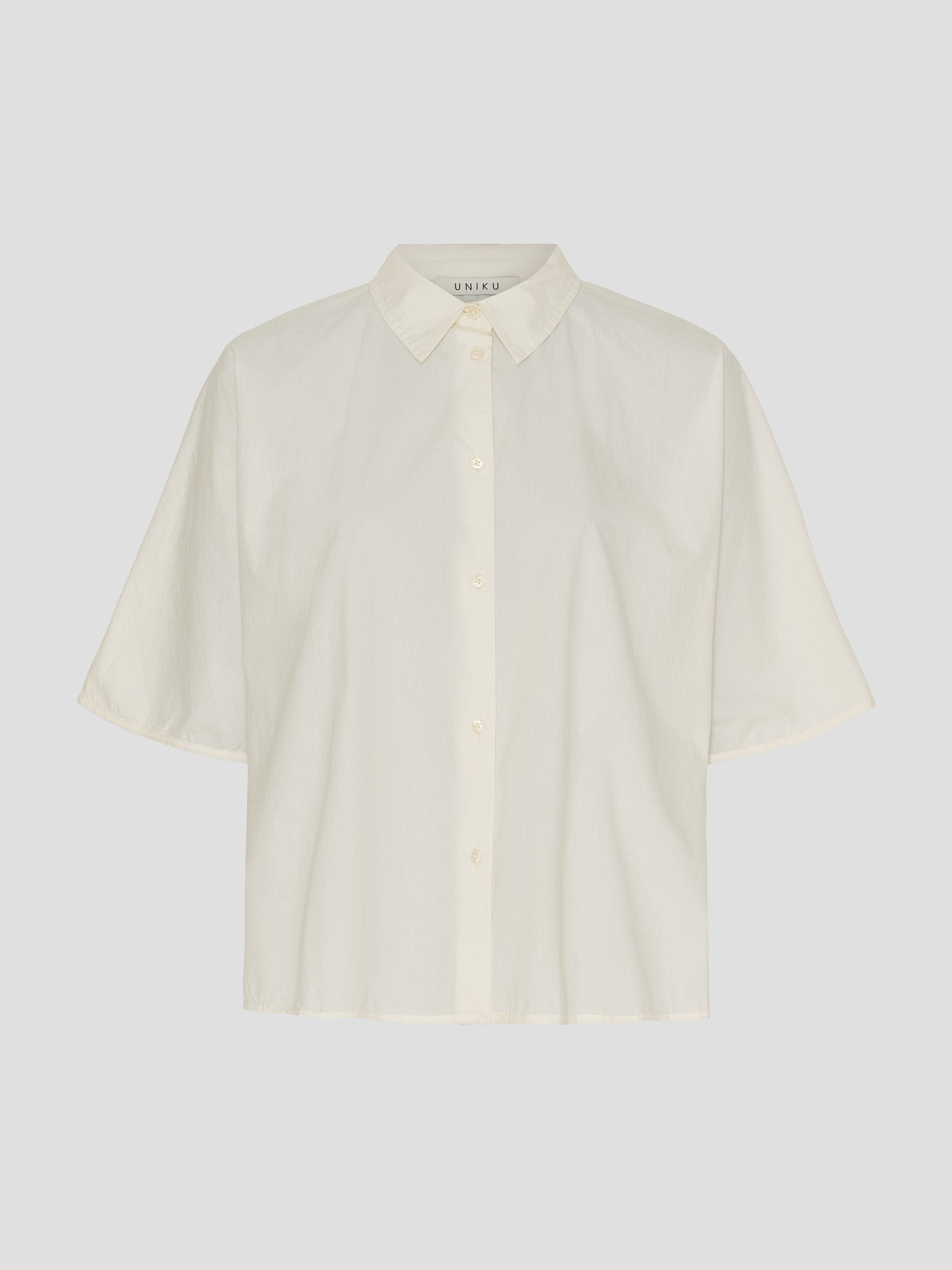 OCEAN POPLIN SS SHIRT ECRU