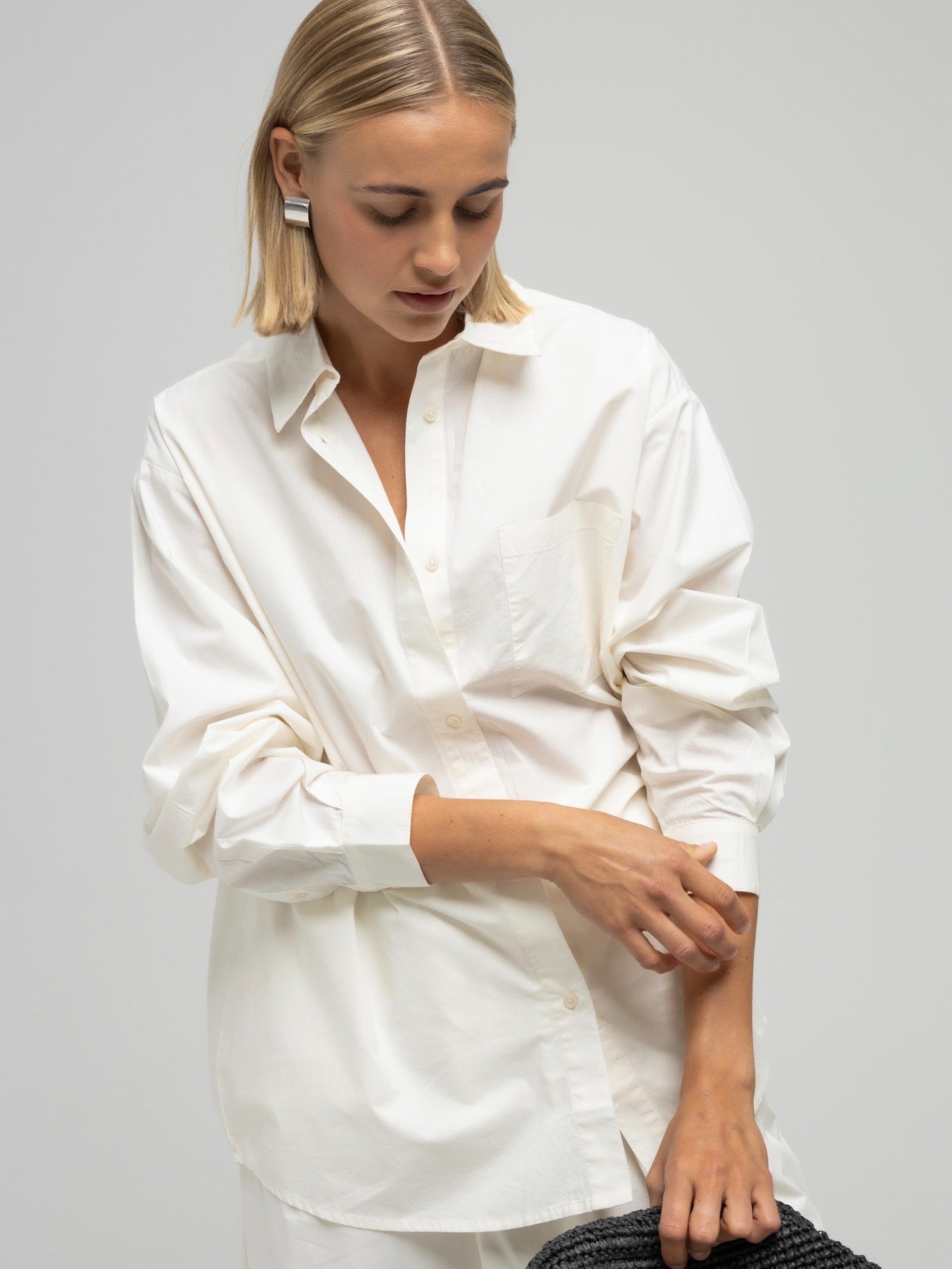 OCEAN POPLIN SHIRT ECRU