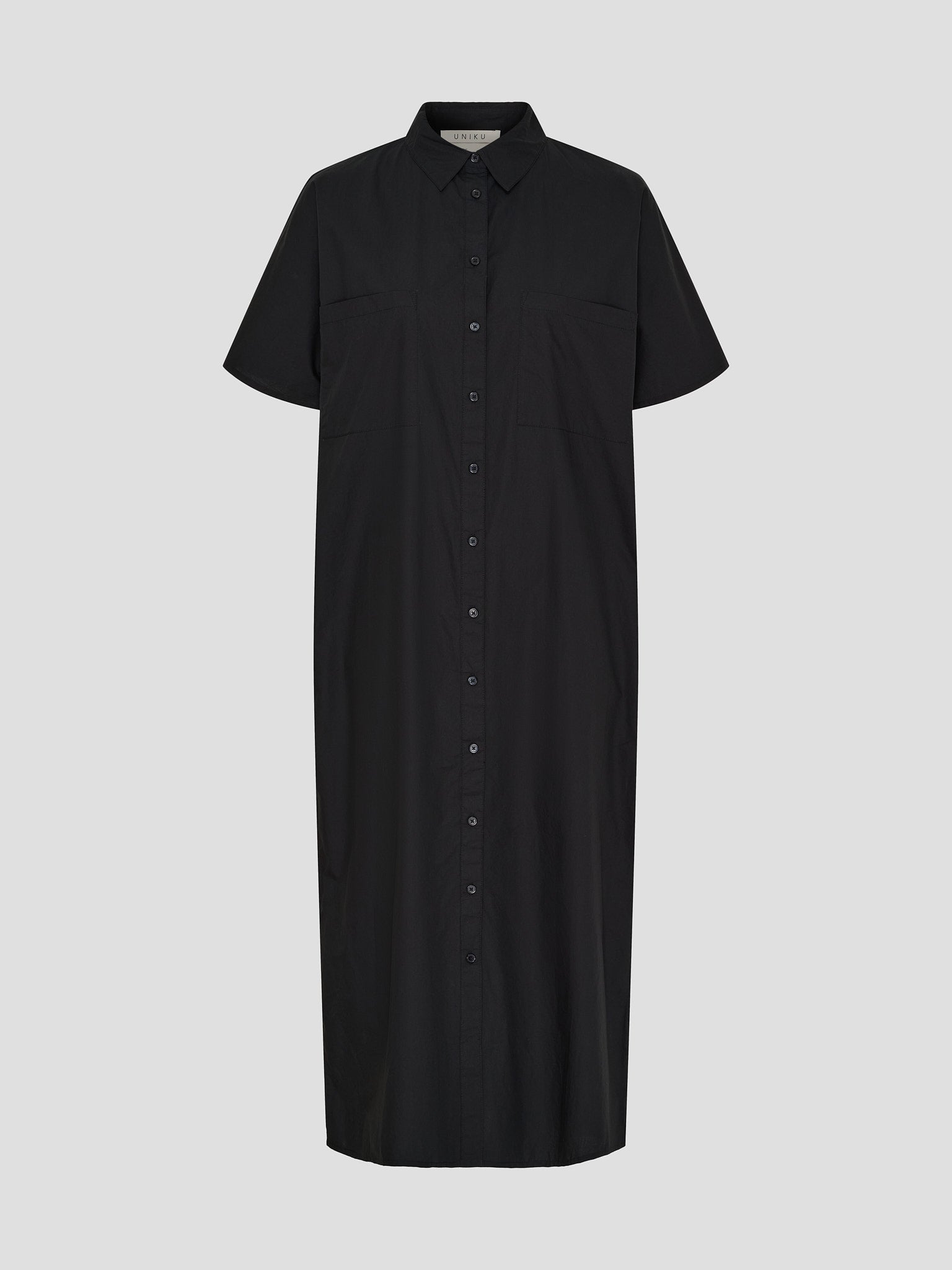 OCEAN SS SHIRT DRESS BLACK